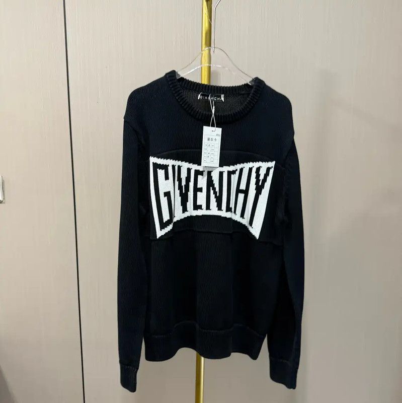 Givenchy Givenchy Black Cotton Knit Sweater for Women 0089 Size M / US 6-8 / IT 42-44 - 1 Thumbnail