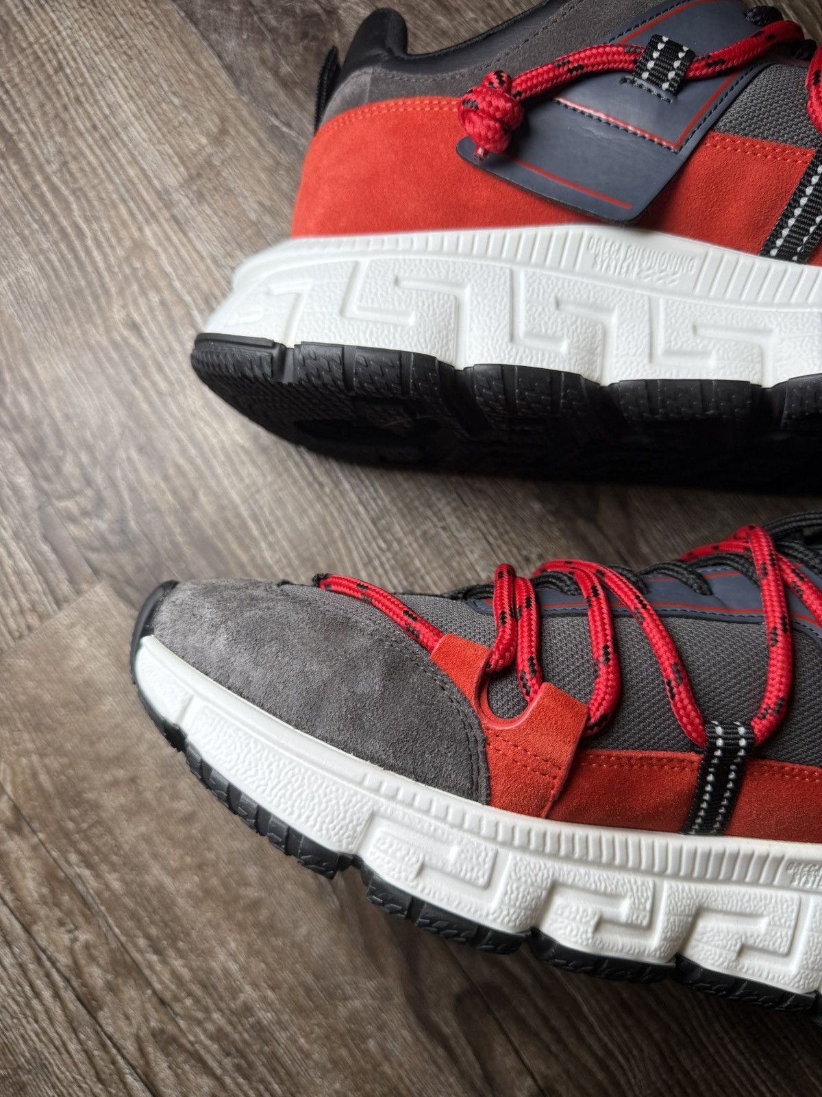 Versace VERSACE Trigreca V2 Sneaker | White/Red | 44EU (11M) Size US 11 / EU 44 - 10 Thumbnail