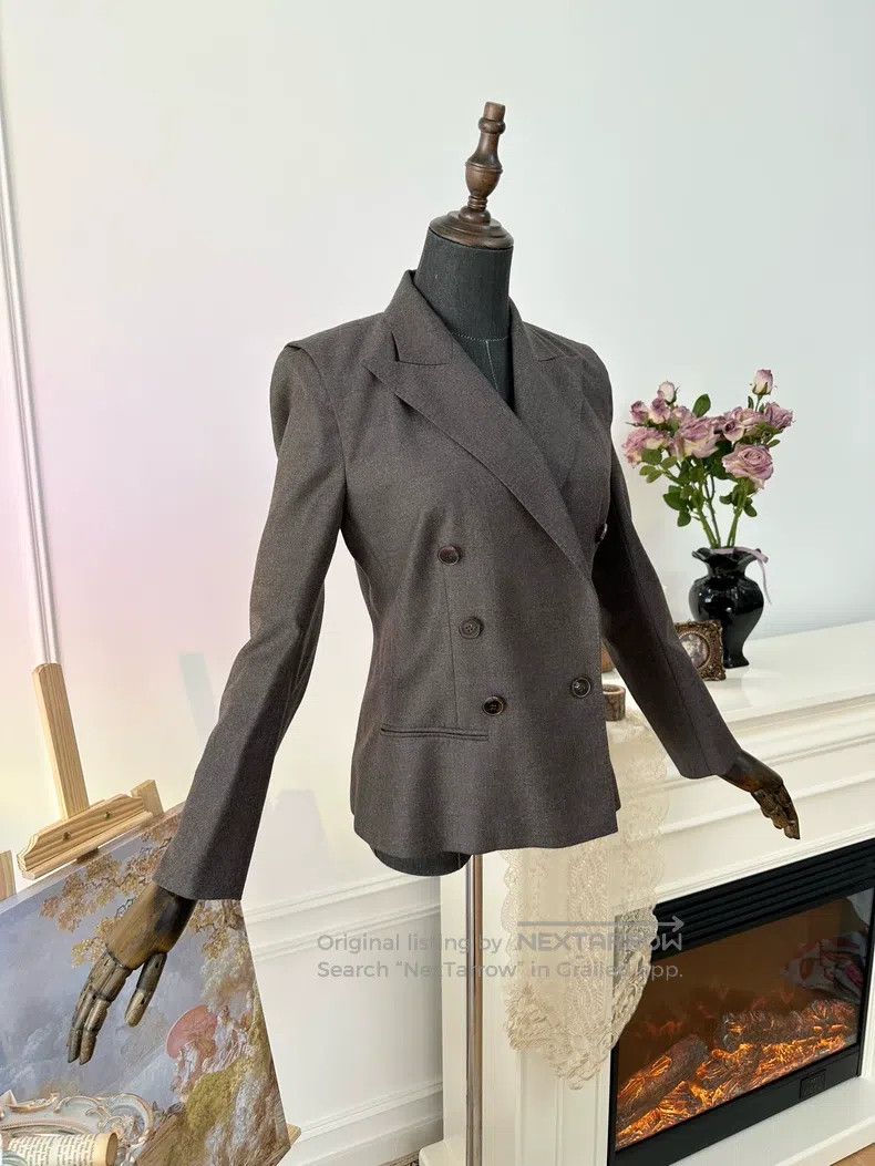 Hermes Hermes Wool Business Casual Double-breasted Suit Jacket, B Size XS / US 0-2 / IT 36-38 - 6 Thumbnail