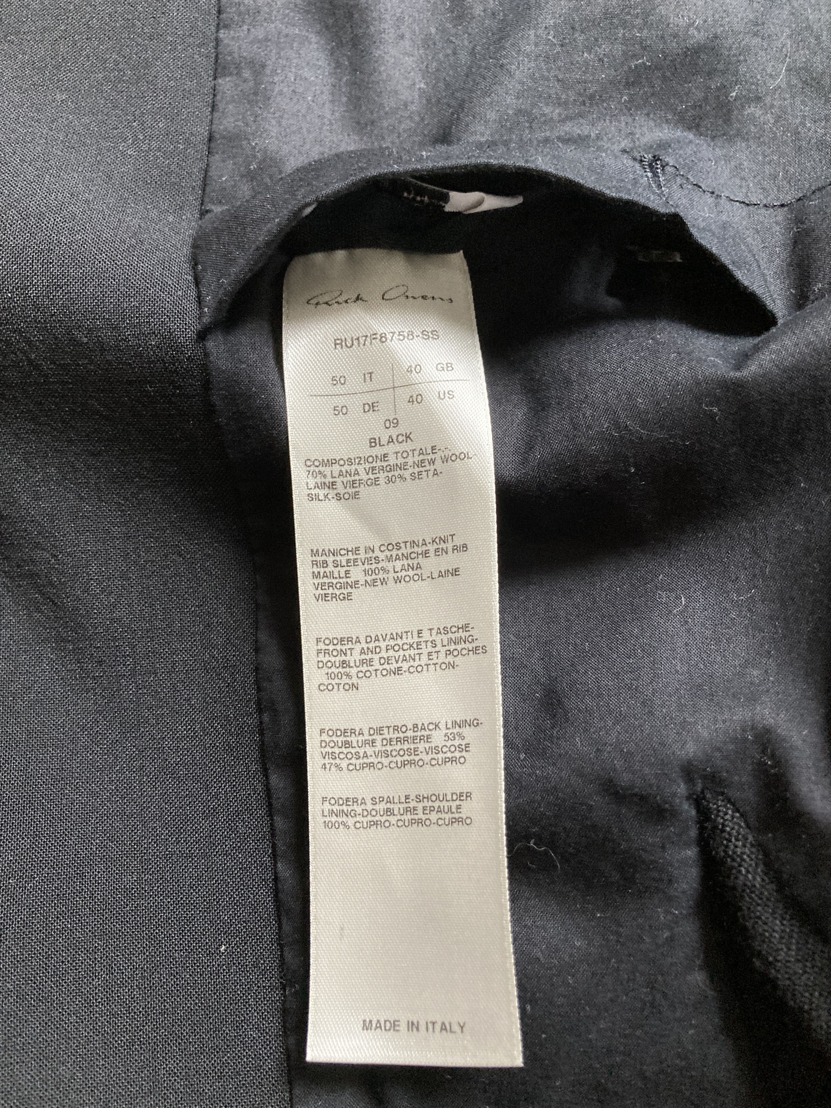 Rick Owens F/W 17 “GLITTER” Weakling Wool & Silk Blazer Rick Owens IT50 Size US M / EU 48-50 / 2 - 18 Thumbnail