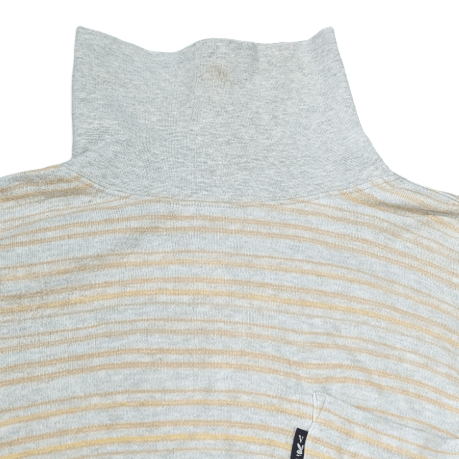 Playboy PLAYBOY Striped Turtle Neck Jumper Sweatshirt Size US M / EU 48-50 / 2 - 8 Thumbnail