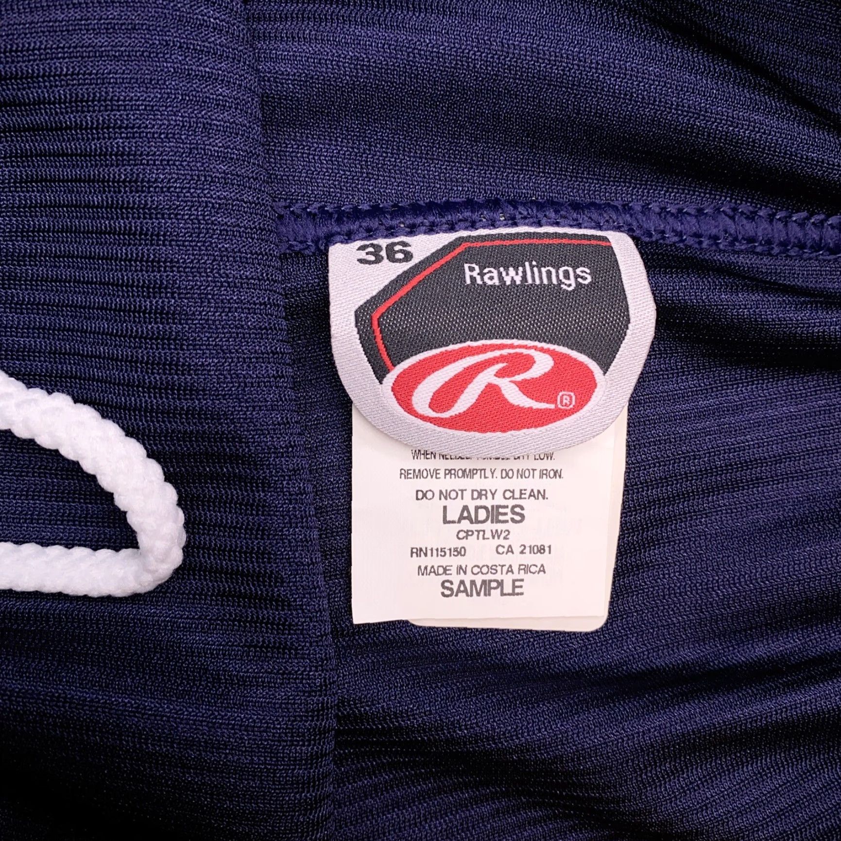 Vintage Rawlings Shorts Womens 36 Navy Blue Athletic Baseball New Size 25" / US 0 / IT 36 - 4 Thumbnail