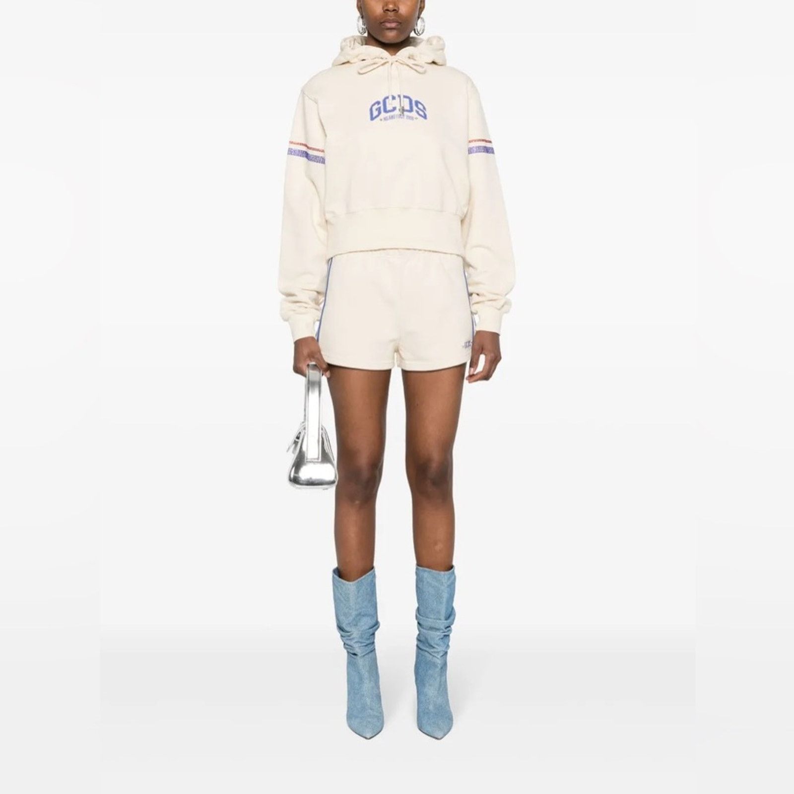 Coperni GCDS Wear Logo Cropped Hoodie Size Large (item #059) Size L / US 10 / IT 46 - 9 Thumbnail