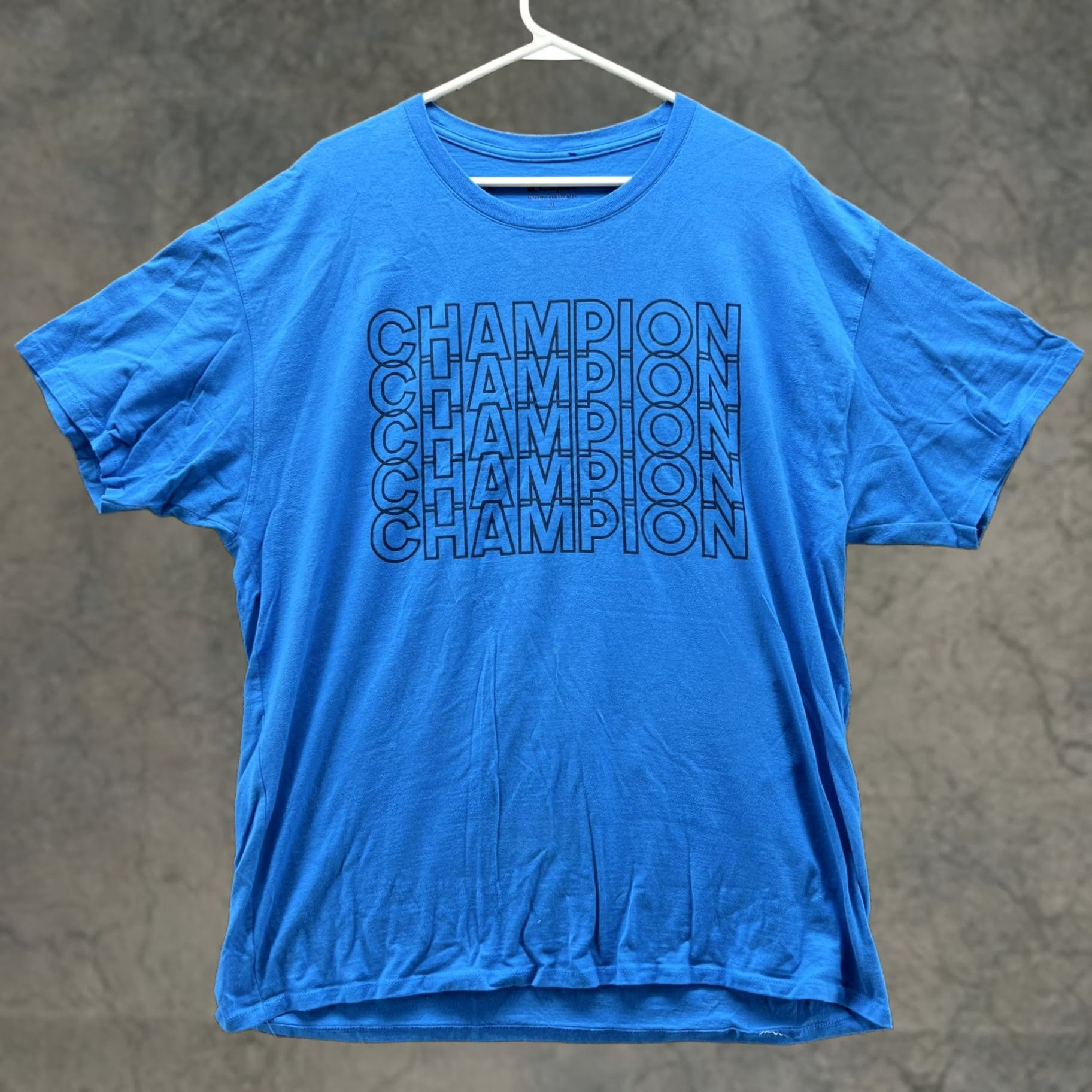 Champion Champion Shirt Men XL Blue Authentic Crewneck Logo C XL T-Shirt Size US XL / EU 56 / 4 - 1 Thumbnail