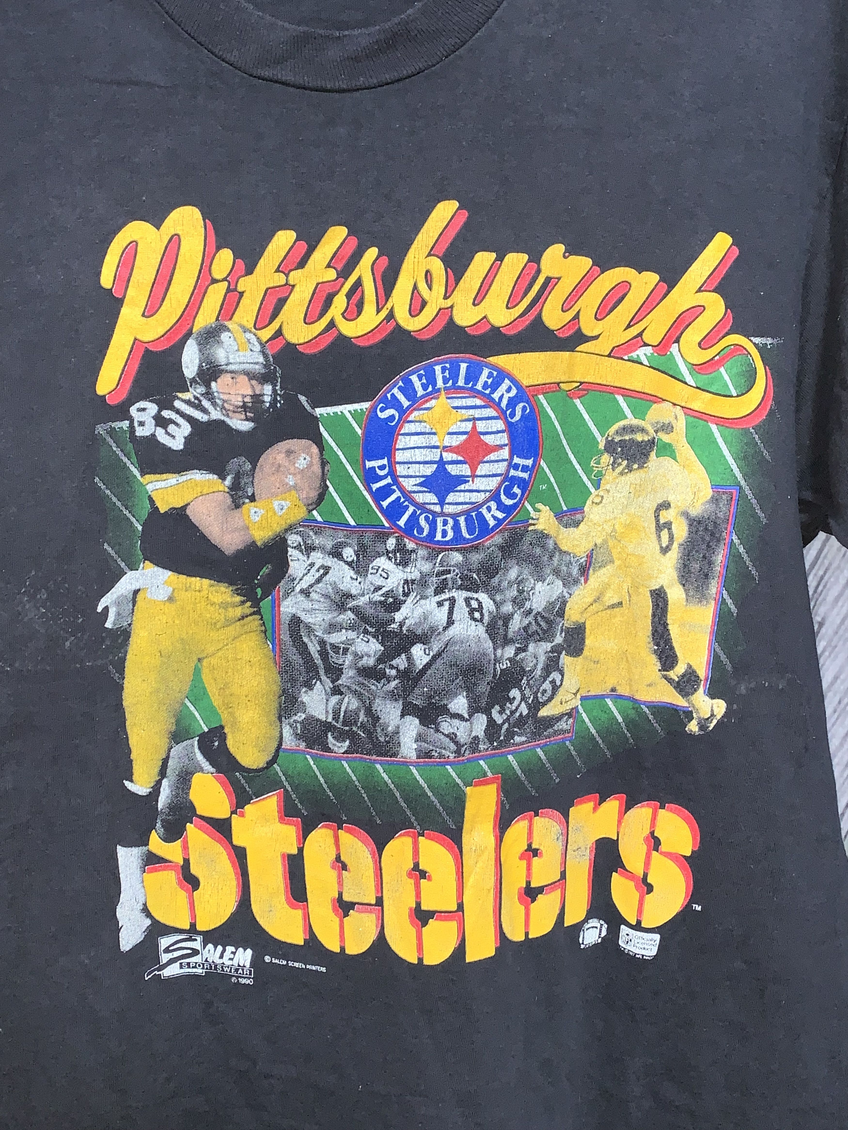 Jerzees Vtg Salem Sportswear Label 1990 PITTSBURGH STEELERS (XL) Size US XL / EU 56 / 4 - 2 Thumbnail