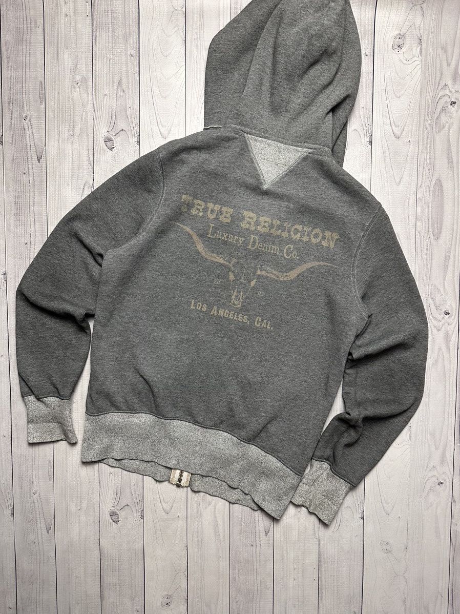True Religion × Vintage Vintage True Religion zip hoodie rare logo bulls Size US S / EU 44-46 / 1 - 1 Thumbnail