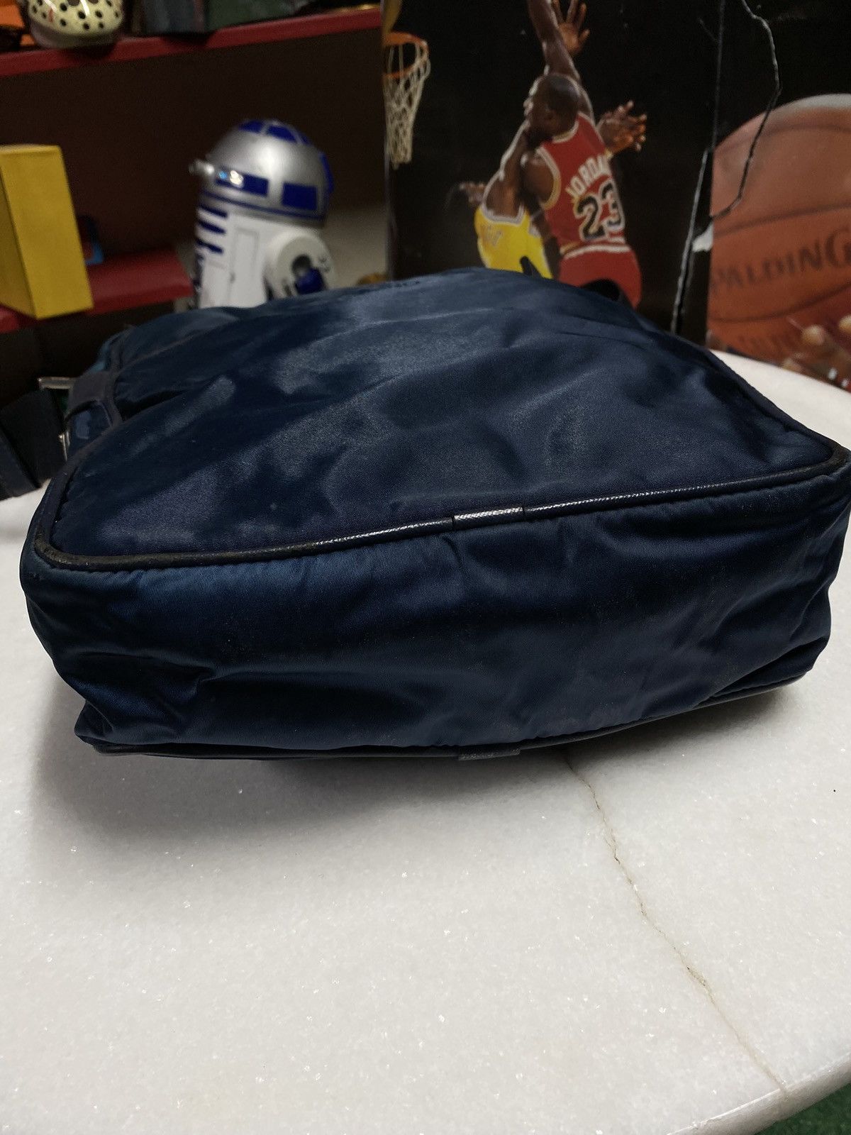 Prada Prada Nylon Navy Messenger Crossbody Bag Size ONE SIZE - 12 Thumbnail