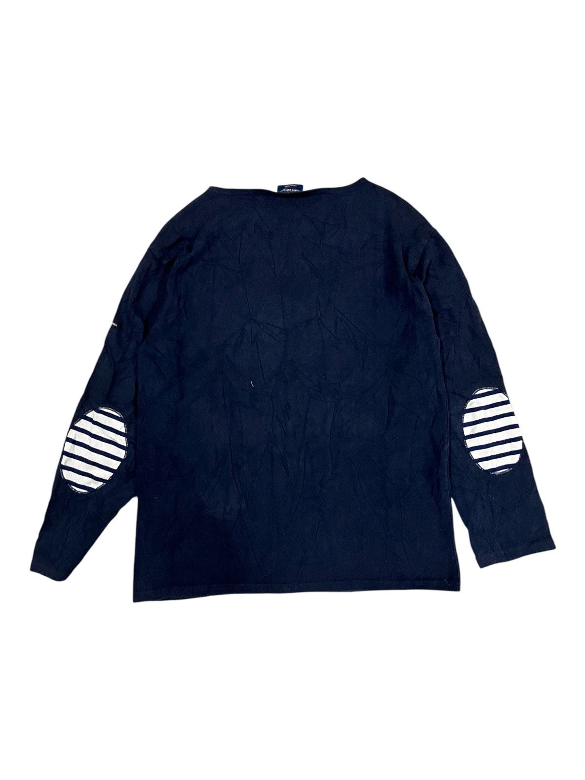 Garment Reproduction of Workers × Indigo × Saint James OG Saint James 🇫🇷 Navy Indigo Elbow Sailor Cotton Merid Tees Size US L / EU 52-54 / 3 - 5 Thumbnail
