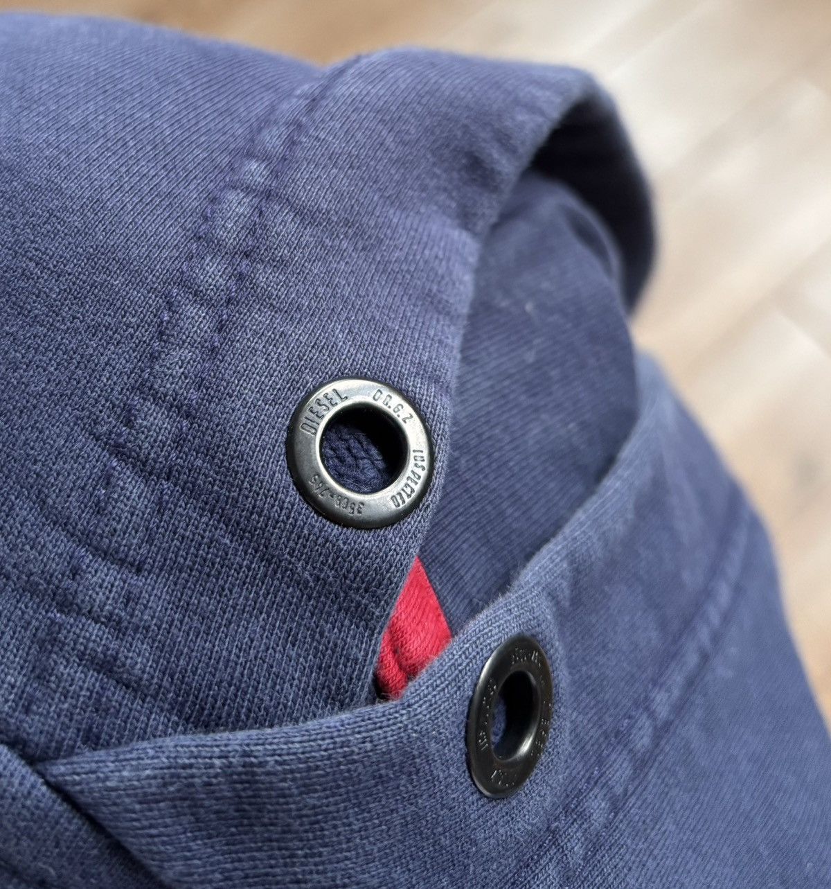Diesel × Vintage DIESEL Big logo dark blue Hoodie Y2K Streetwear Vintage Size US L / EU 52-54 / 3 - 4 Thumbnail