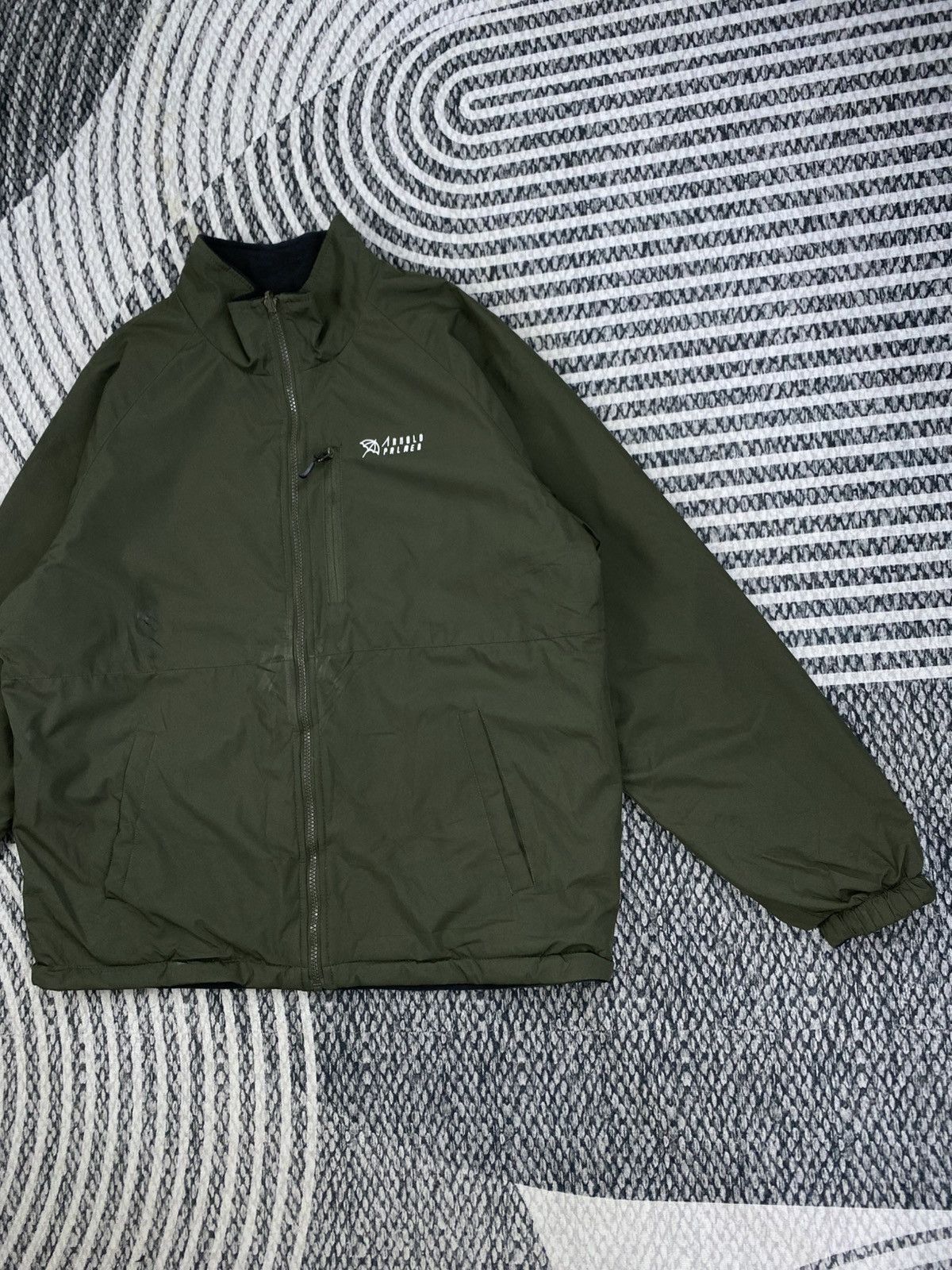 Japanese Brand Vtg Arnold Palmer Embroidery Logo Reversible ZIp-Up Jacket Size US L / EU 52-54 / 3 - 6 Thumbnail