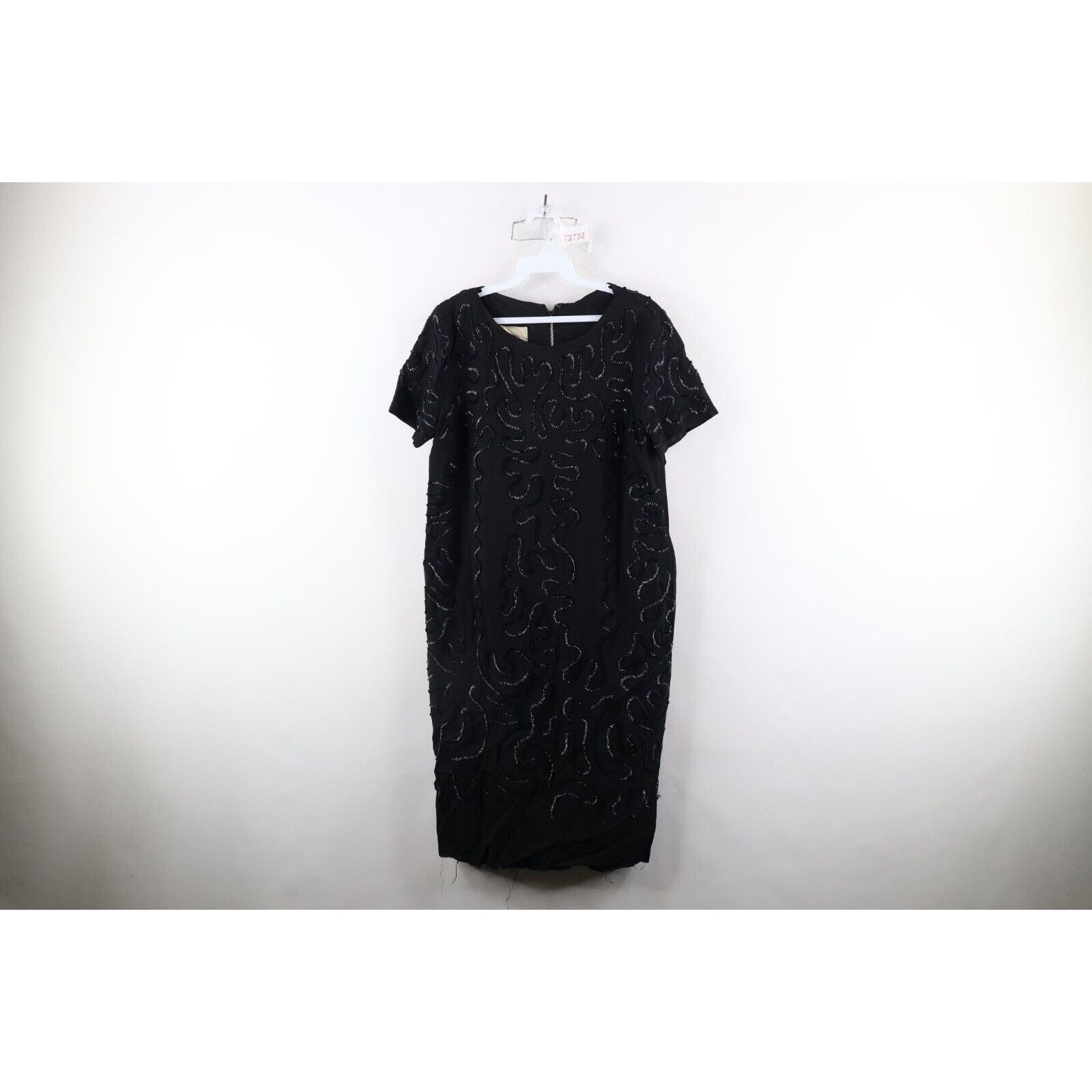 Vintage Vintage 60s 70s Rockabilly Distressed Sequined Dress Size M / US 6-8 / IT 42-44 - 1 Thumbnail