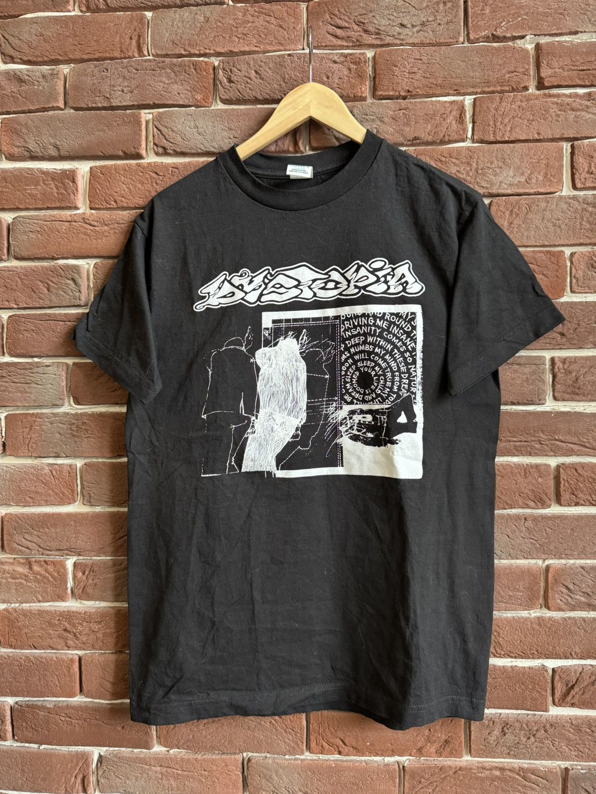 Band Tees DYSTOPIA CRUST PUNK SLUDGE METAL VERY RARE Band Tee M Black Size US M / EU 48-50 / 2 - 1 Thumbnail