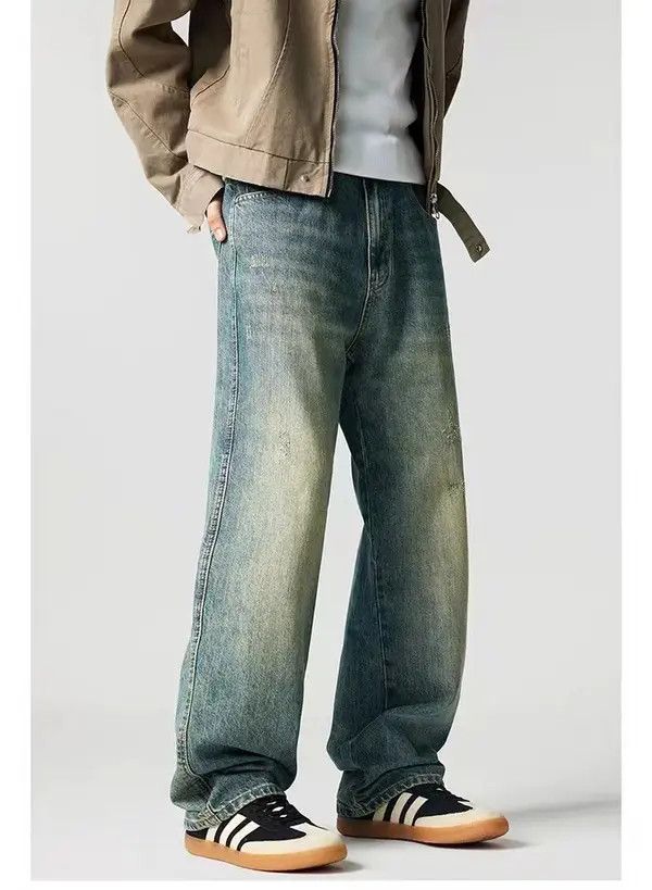 VIBE Vintage Street Hip Hop Washed Faded Casual Jeans Size US 34 / EU 50 - 8 Thumbnail