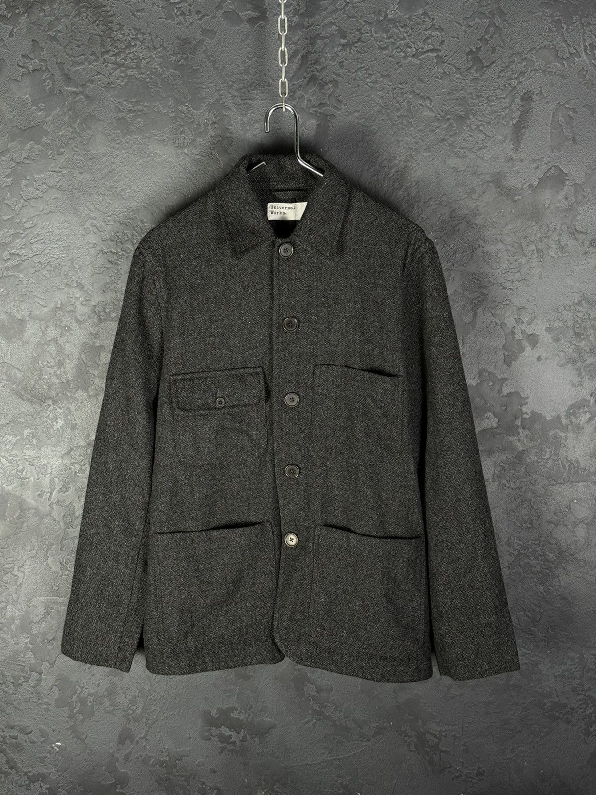Universal Works Universal Works Merchant Jacket Grey Anders Wool Upcycled Size US M / EU 48-50 / 2 - 4 Thumbnail