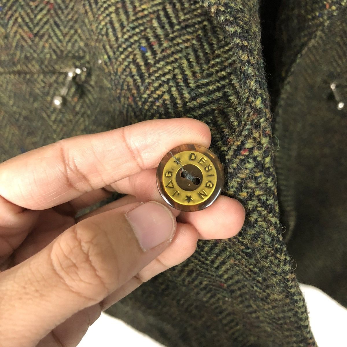 Japanese Brand 🔥VINTAGE PATCH WORK LEATHER WOOL JACKET JAGMEN ISSEY MIYAKE Size US M / EU 48-50 / 2 - 18 Thumbnail
