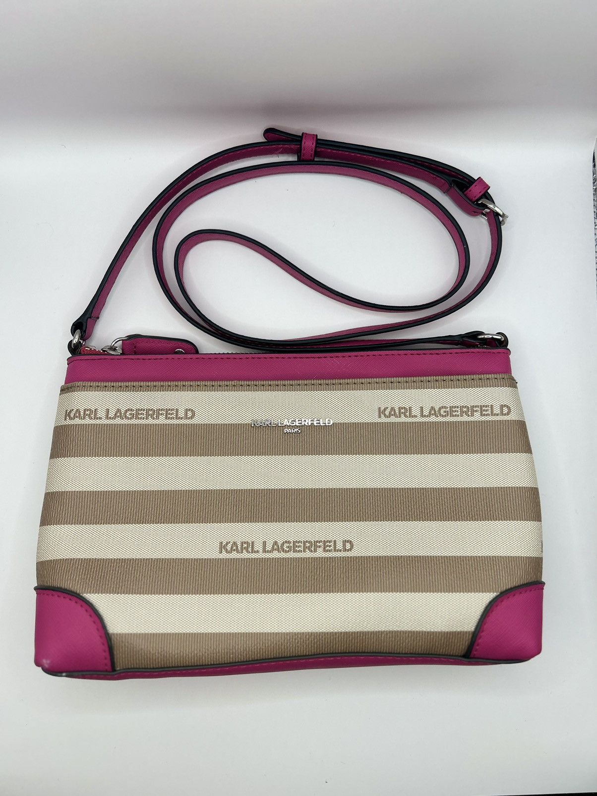 Karl Lagerfeld Karl Lagerfeld "Adele" Top Zip Crossbody Bag Size ONE SIZE - 1 Thumbnail