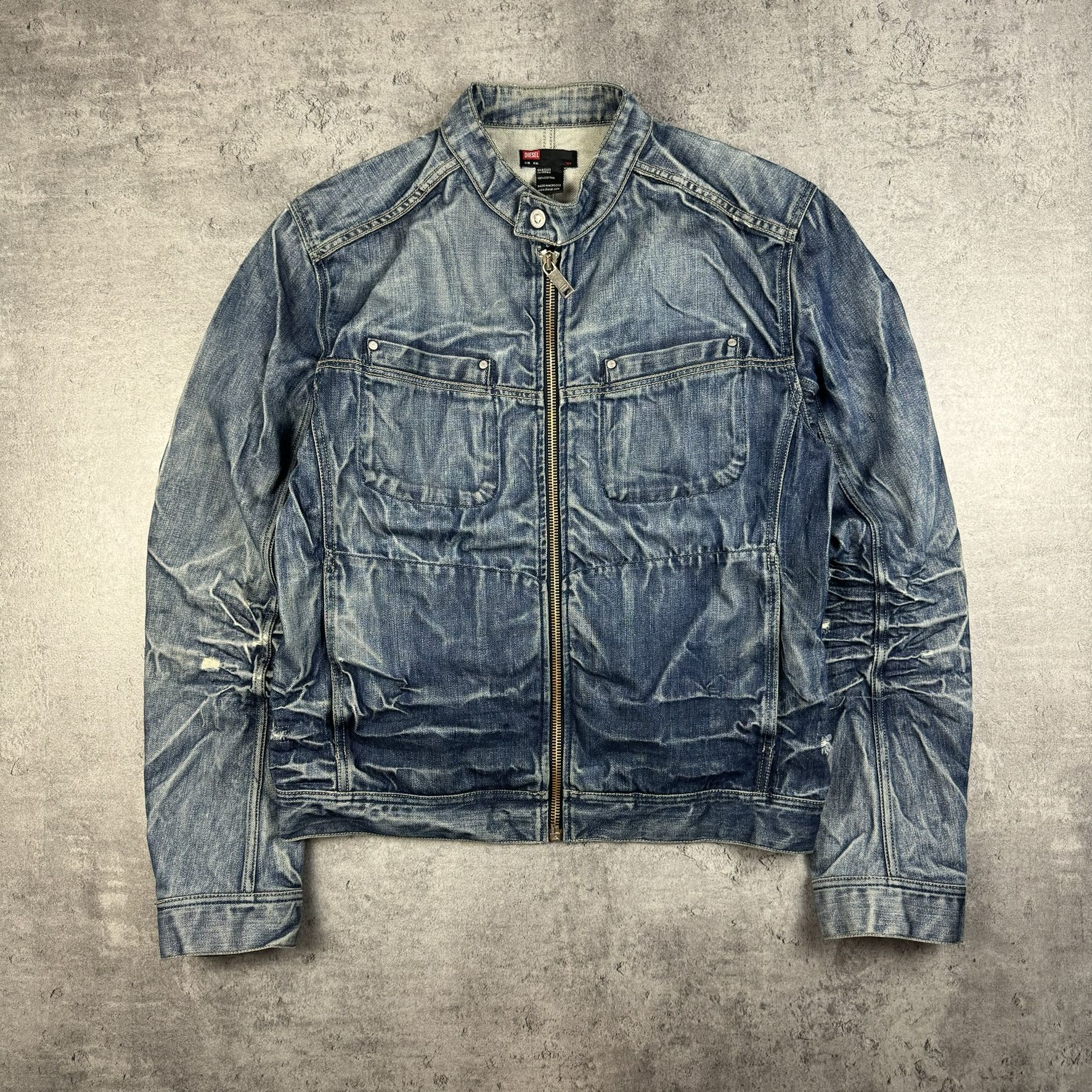 Diesel × Vintage DIESEL DYED TRUCKER DENIM JACKET Size US XXL / EU 58 / 5 - 1 Thumbnail