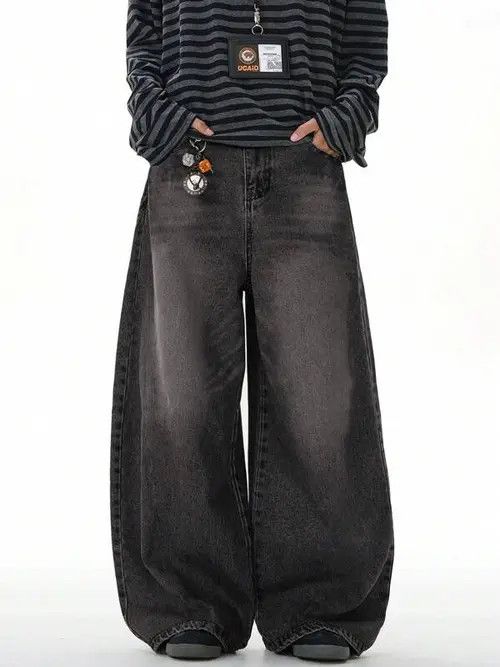 Japanese Brand × Vintage VIntage RETRO 90s baggy denim jeans Size US 36 / EU 52 - 1 Thumbnail
