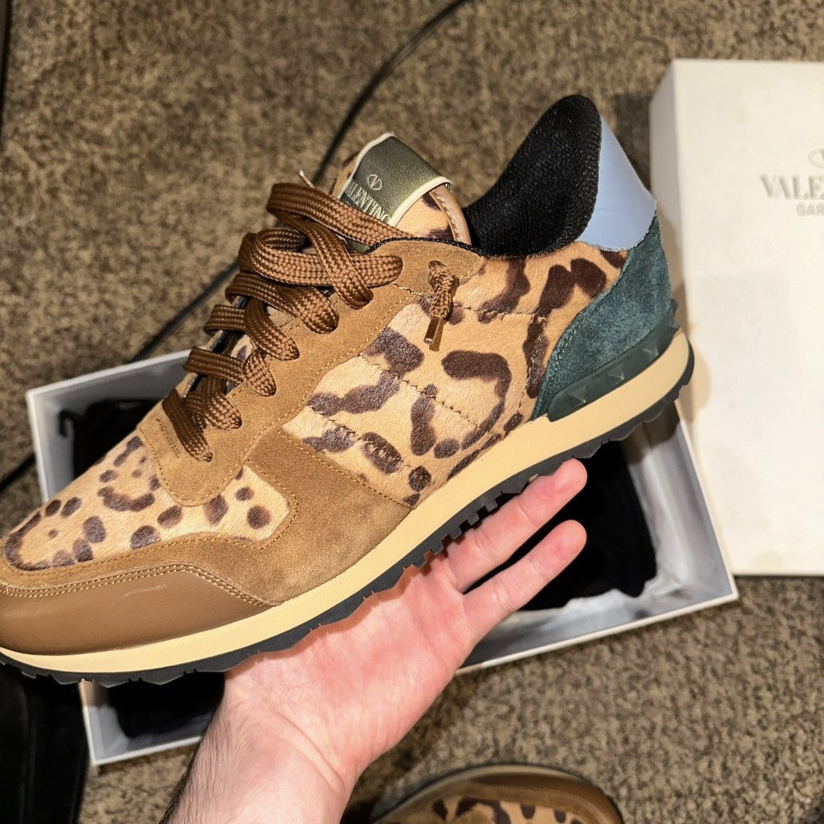 Valentino Valentino Tricolor Leopard Print Rockrunner- size 43 Size US 10 / EU 43 - 9 Thumbnail
