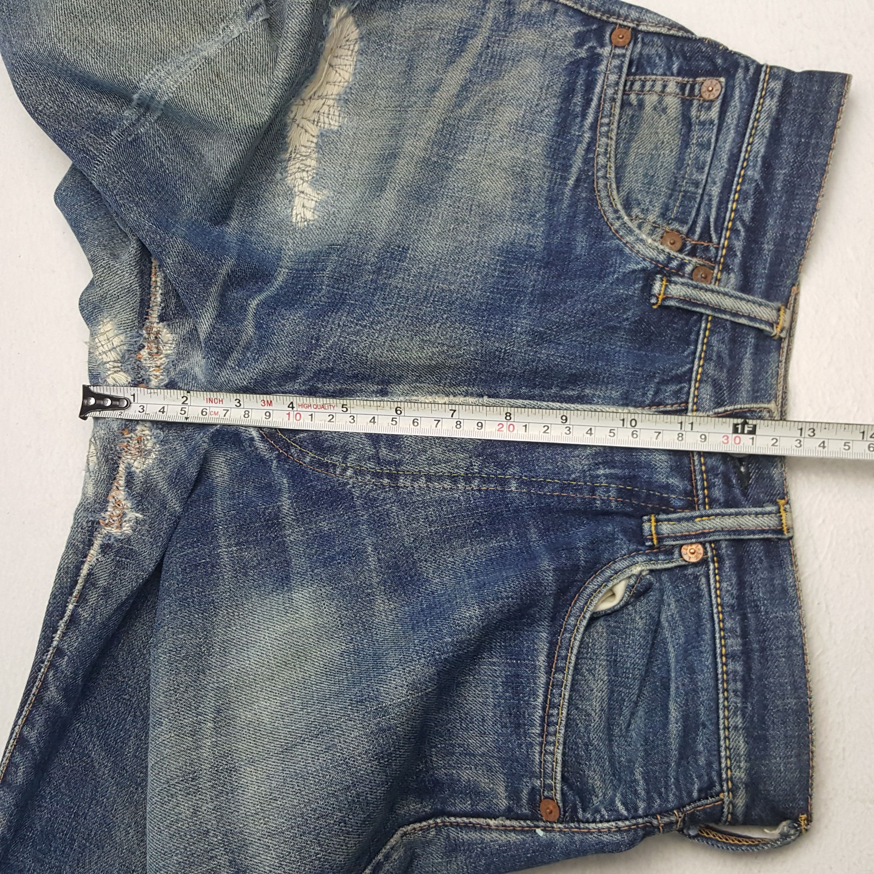 Evisu × Japanese Brand × Vintage Vintage Evisu Japanese Brand Daicock Custom Art Denim Jeans Size US 26 / EU 42 - 10 Thumbnail