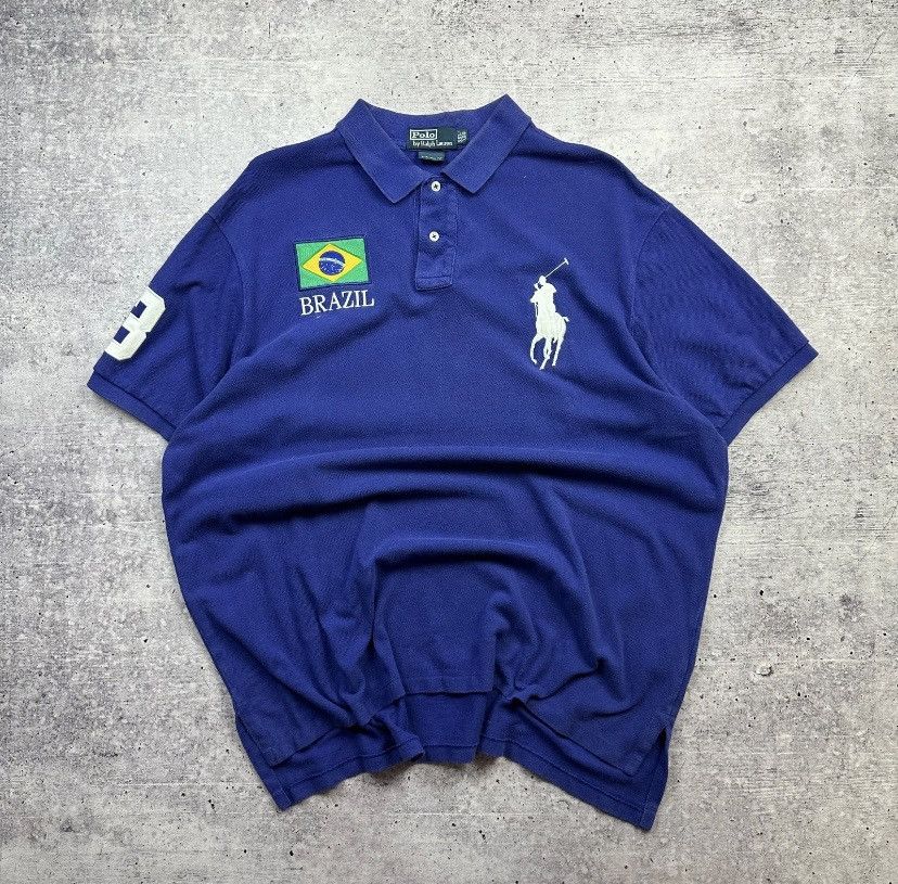 Polo Ralph Lauren Chief Keef Polo Ralph Lauren Brazil Polo Shirt Size US XXL / EU 58 / 5 - 2 Thumbnail