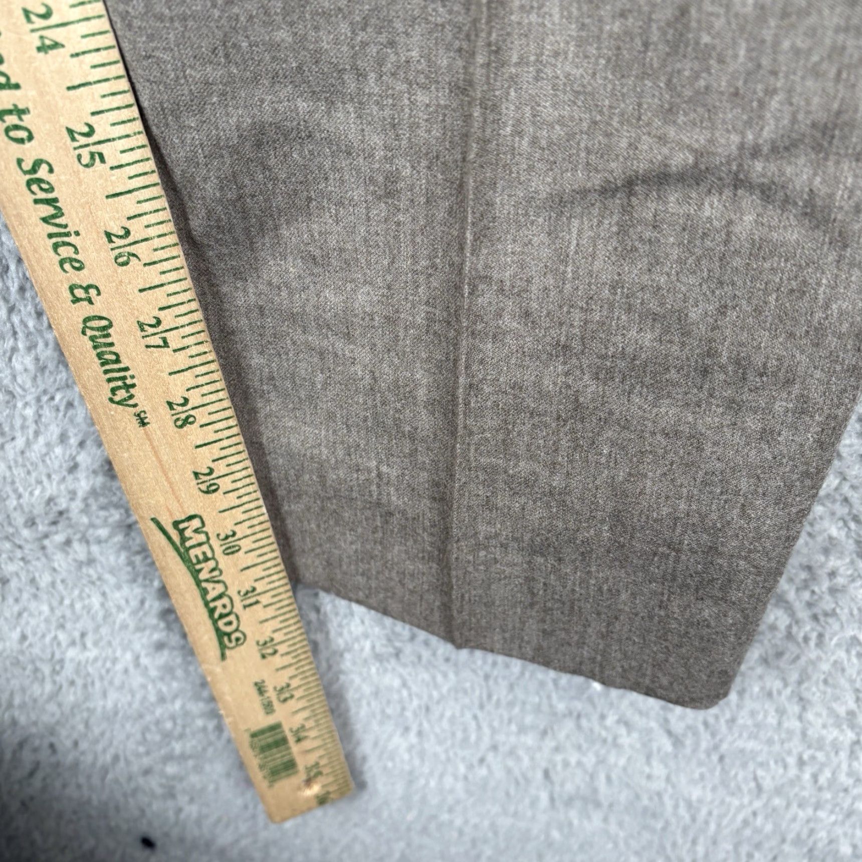 Berle Berle Dress Pants Mens 38x30 Tan Brown Wool Flannel Flat Front Straight Leg Dress Pants Mens Regular Brown 38 In Inseam 30 IRON FREE? Size US 38 / EU 54 - 6 Thumbnail
