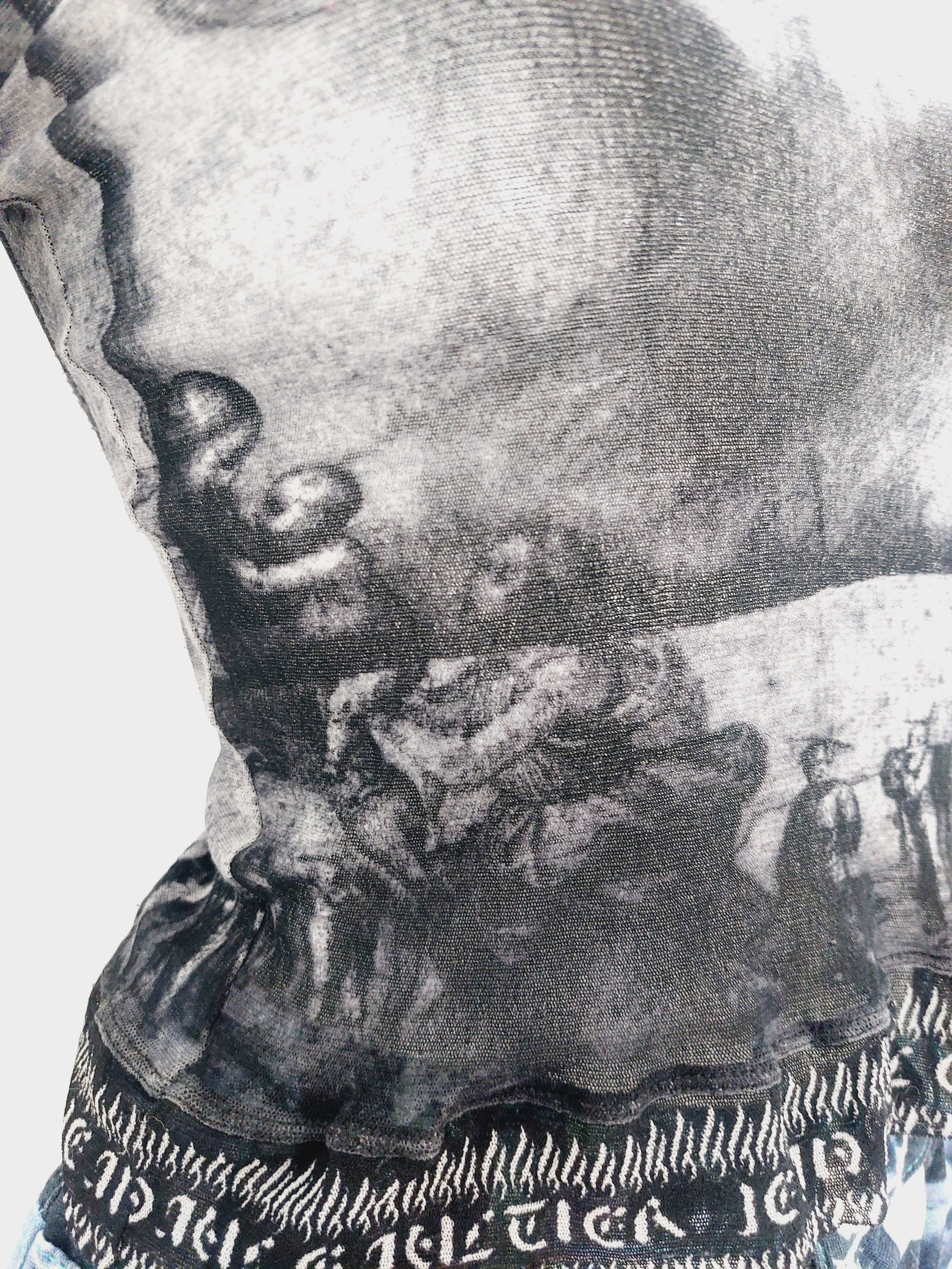Jean Paul Gaultier Jean Paul Gaultier 1998 Jesus Christ Mesh Face Top T-Shirt Size US M / EU 48-50 / 2 - 5 Thumbnail