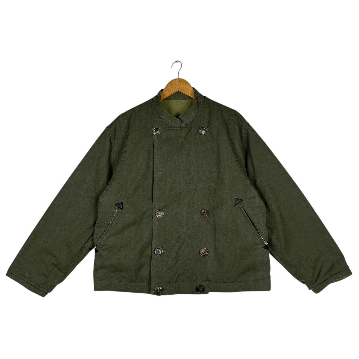 Issey Miyake 🔥 Issey Sport By Issey Miyake Double Breasted Navy Jacket Size US M / EU 48-50 / 2 - 6 Thumbnail