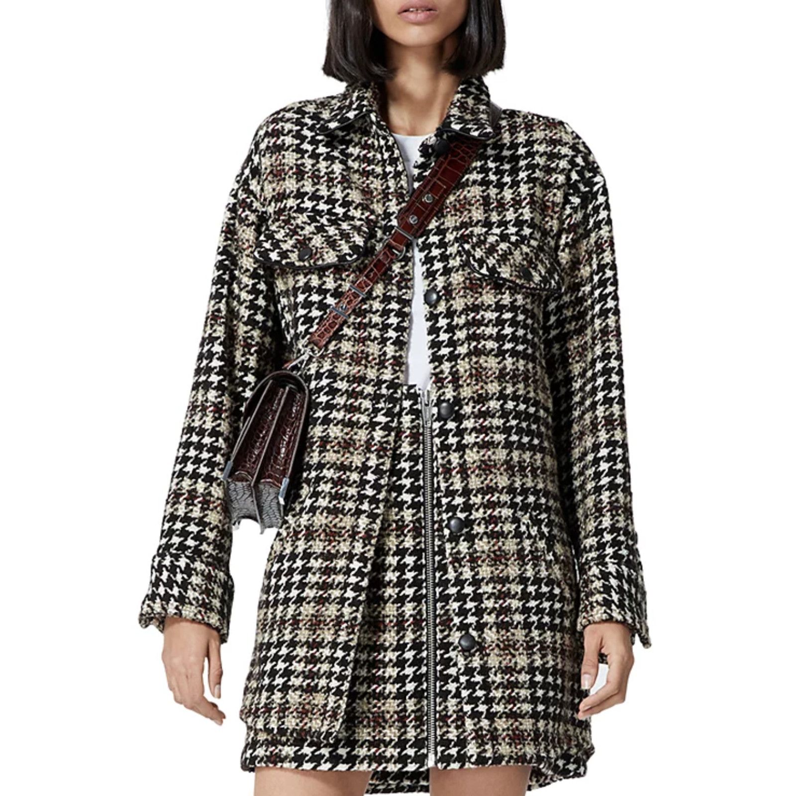 The Kooples The Kooples Women Tweed Jacket Black Size 1/S Size S / US 4 / IT 40 - 1 Thumbnail