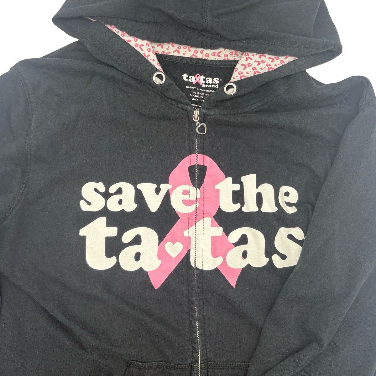 Other Save The Tatas Zip Up Size US L / EU 52-54 / 3 - 3 Thumbnail