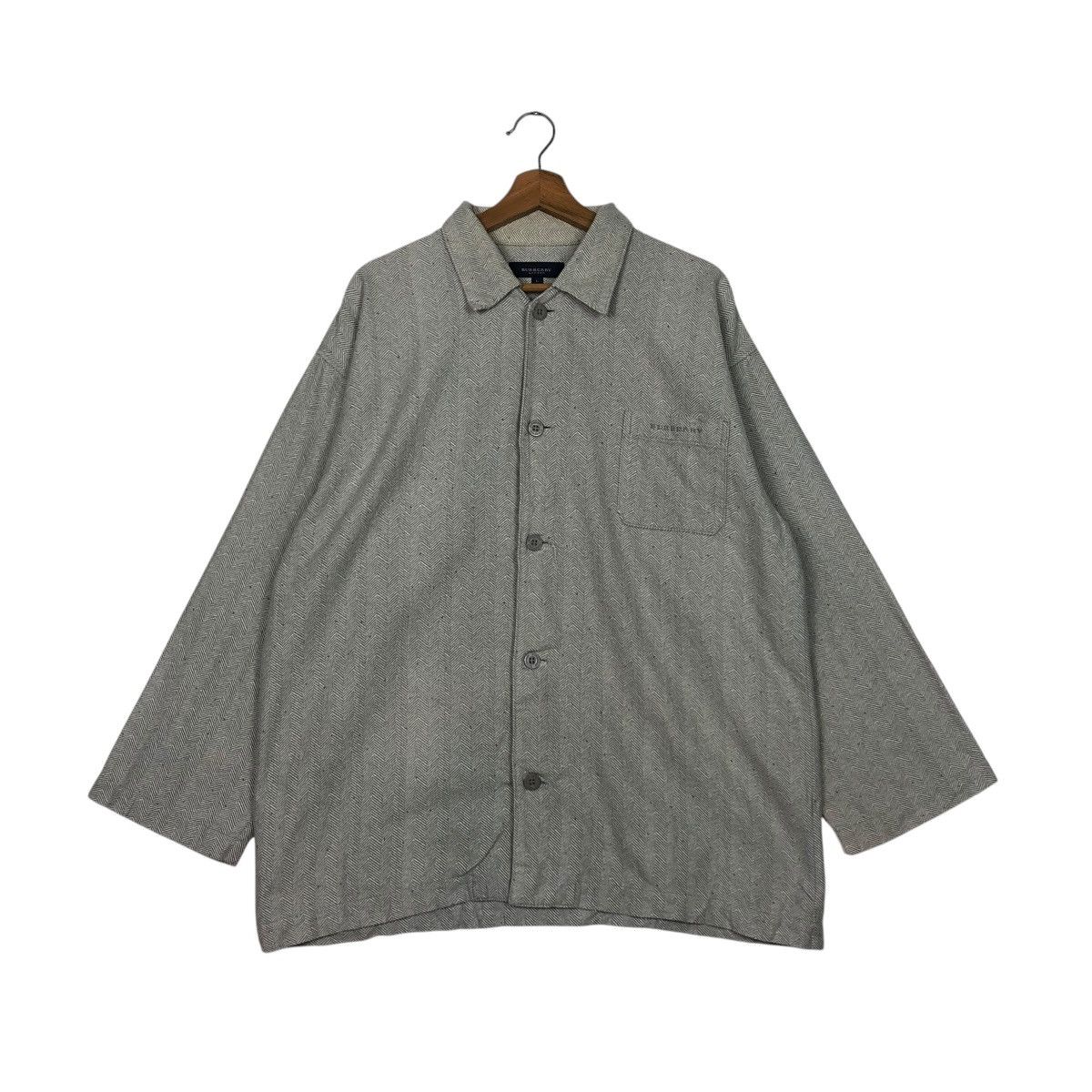 Burberry 🔥VINTAGE BURBERRY LONDON SLEEP WEAR SHIRT BUTTON Size US L / EU 52-54 / 3 - 3 Thumbnail