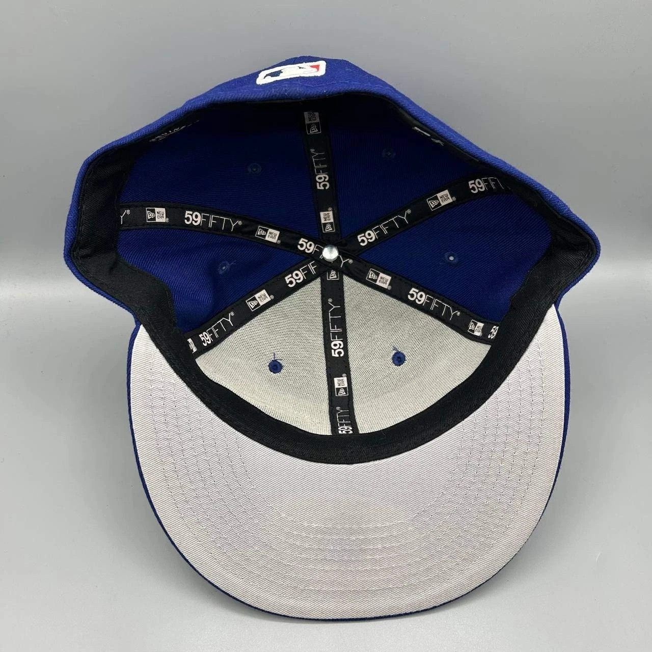 New Era Los Angeles LA Dodgers Hat Men 7 5/8 Blue MLB Fitted Cap Size ONE SIZE - 2 Thumbnail