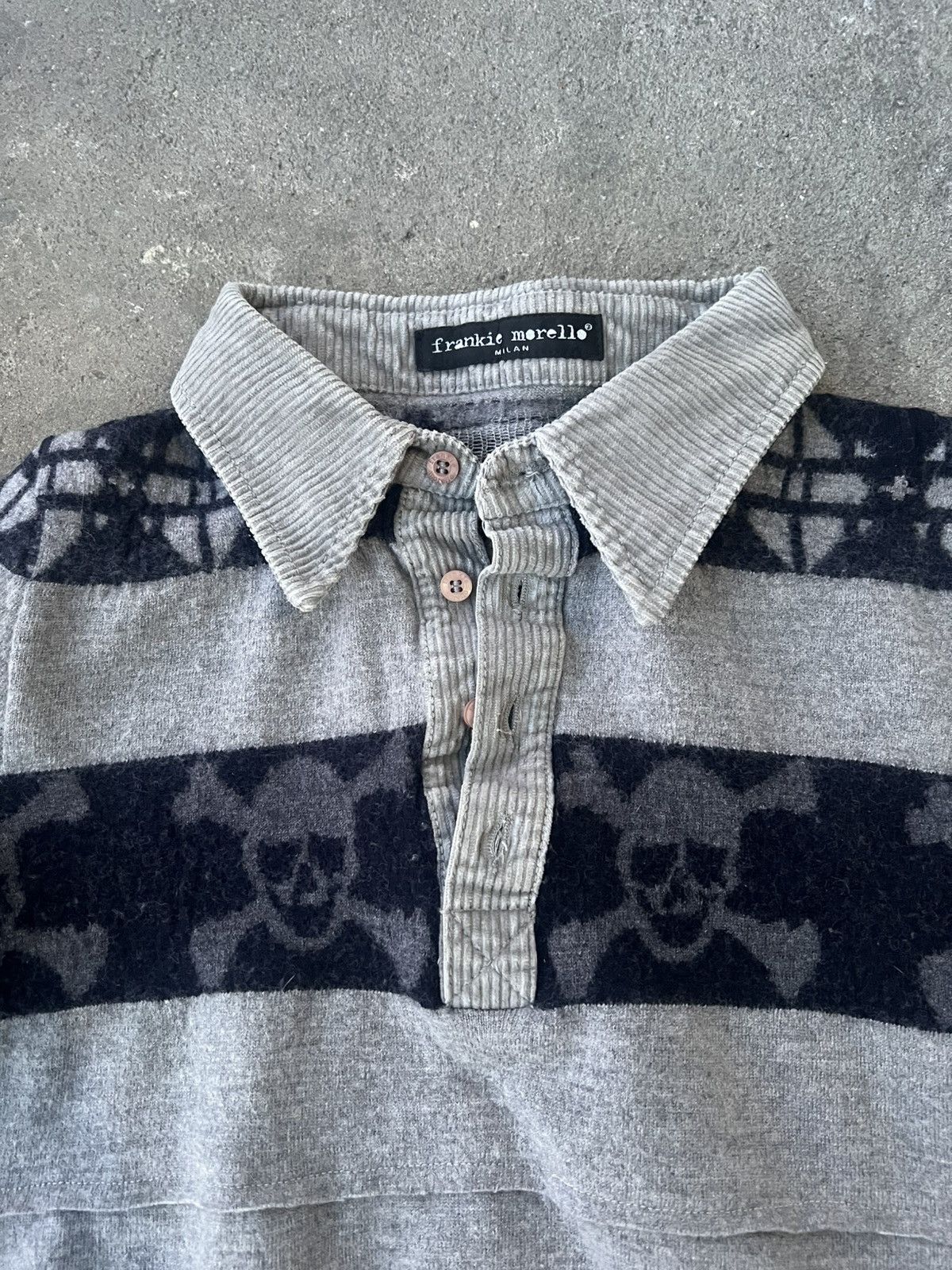 Frankie Morello • Frankie Morello FW2008 Skull Stripe Knit — Archive Size XS / US 0-2 / IT 36-38 - 1 Thumbnail