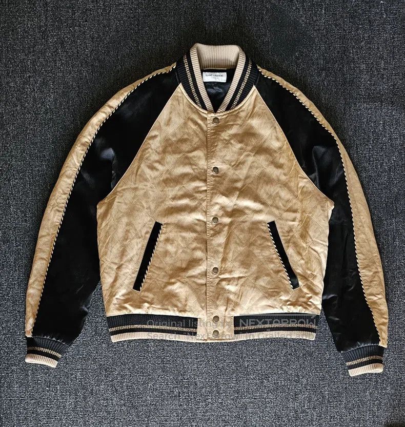 Saint Laurent Paris Saint Laurent Paris Baseball Jacket i Size US M / EU 48-50 / 2 - 2 Thumbnail