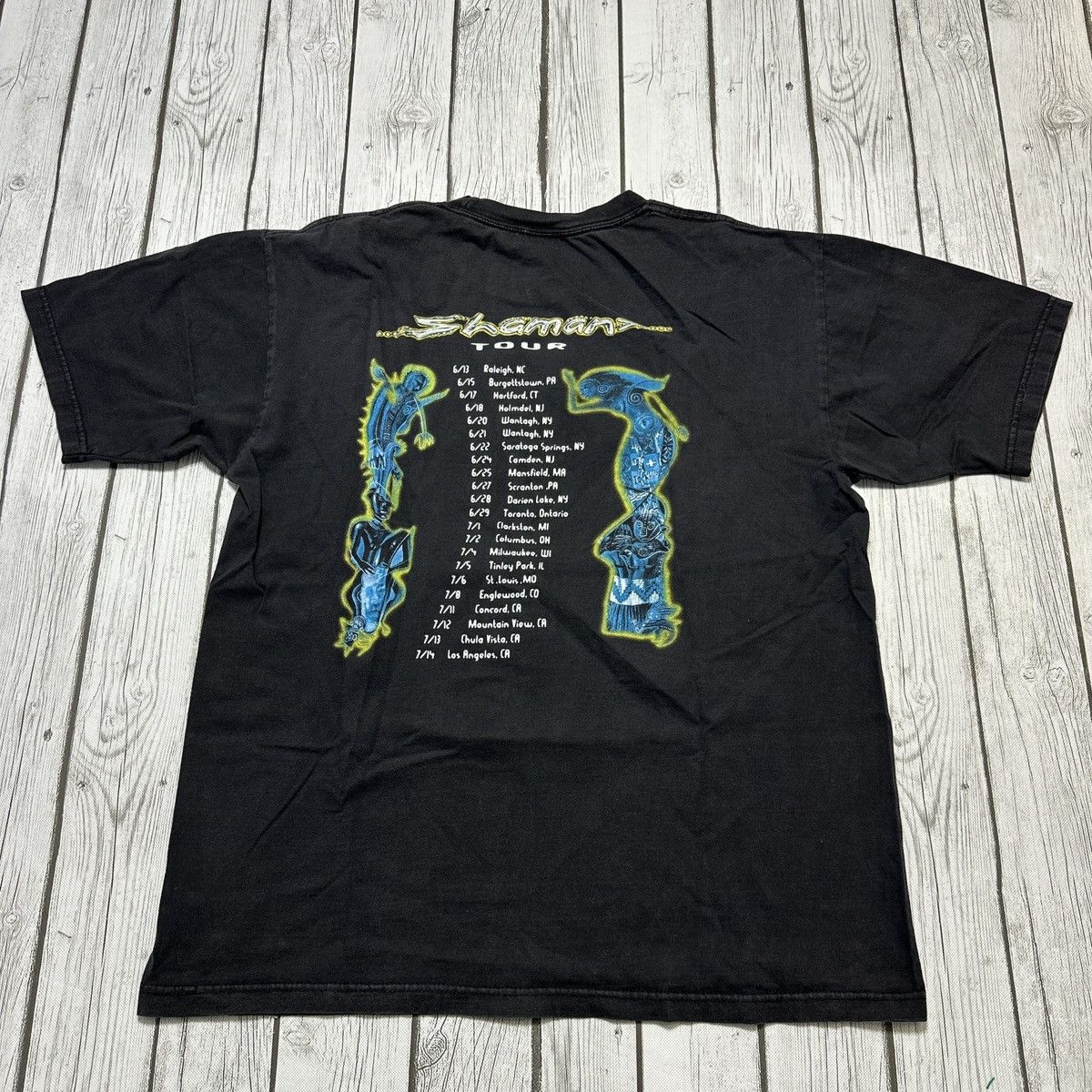 Band Tees Vintage Santana Shaman tee Size US L / EU 52-54 / 3 - 2 Thumbnail