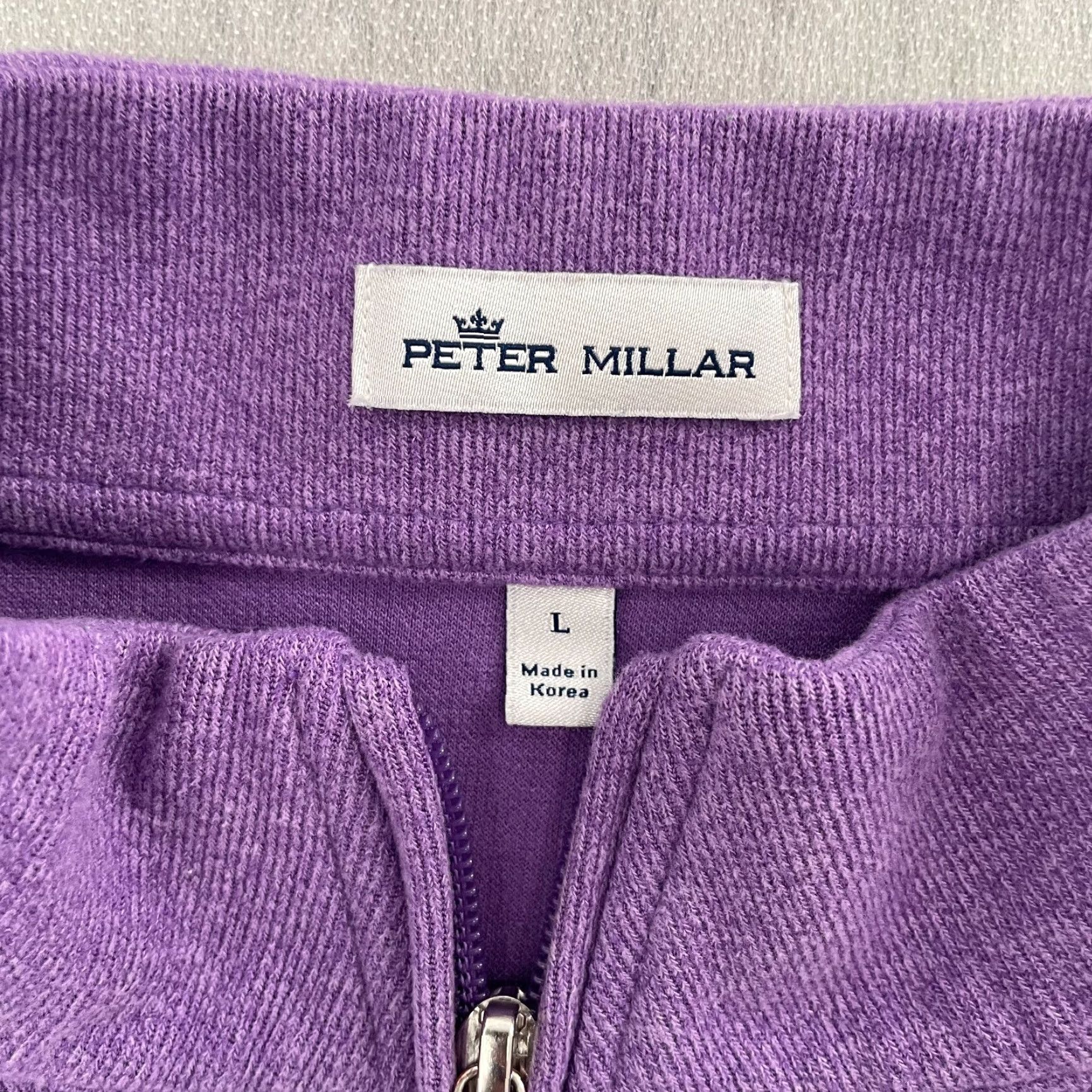 Peter Millar VINTAGE Peter Millar Sweater Adult Large Purple 1/4 Zip Golf Gene Sarazen Invitational L Mens Pullove r Size US L / EU 52-54 / 3 - 5 Thumbnail