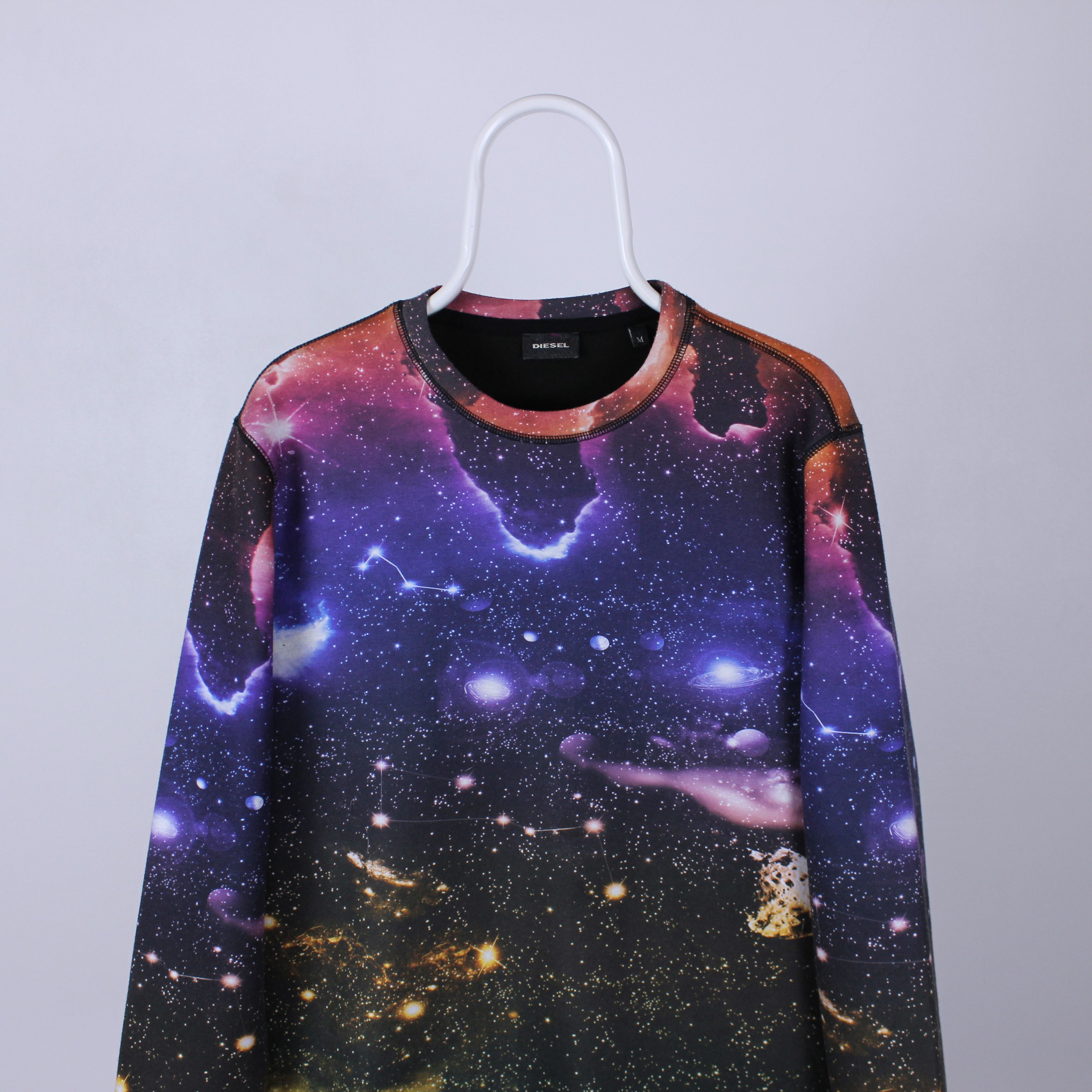 Diesel Diesel Sweatshirt Mens M Fleece Pullover Galaxy Size US M / EU 48-50 / 2 - 2 Thumbnail