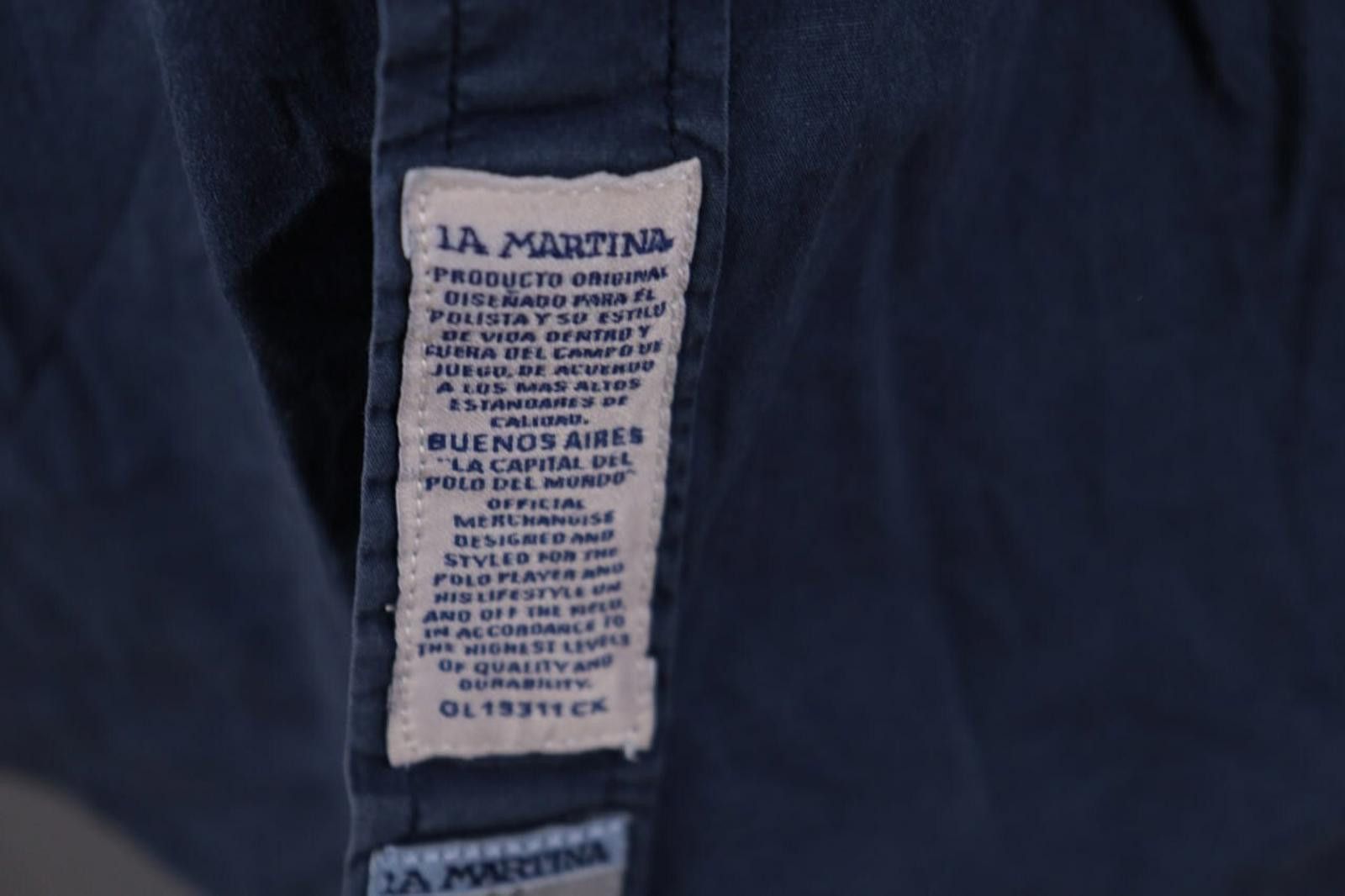 La Martina LA MARTINA Buenos Aires Blue Button Up Shirt Size XL Size US XL / EU 56 / 4 - 12 Thumbnail
