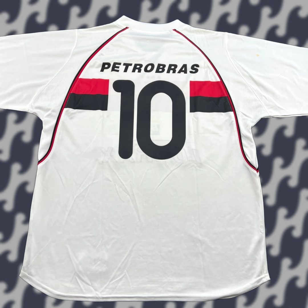 Nike Nike Flamengo 2002 2003 Away Jersey Football Mens XL White Size US XL / EU 56 / 4 - 1 Thumbnail