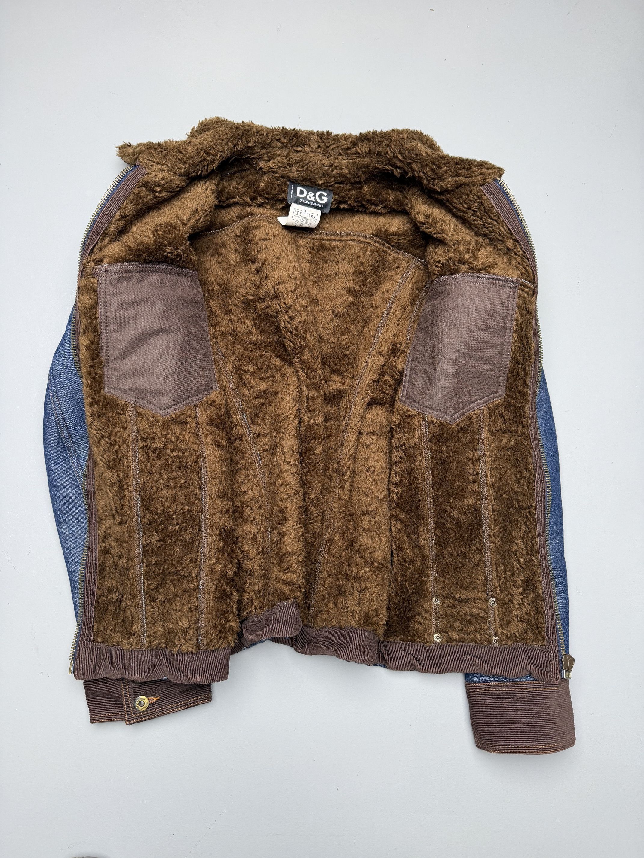 Dolce & Gabbana vintage D&G faux fur lined denim trucket jacket Size US M / EU 48-50 / 2 - 2 Thumbnail