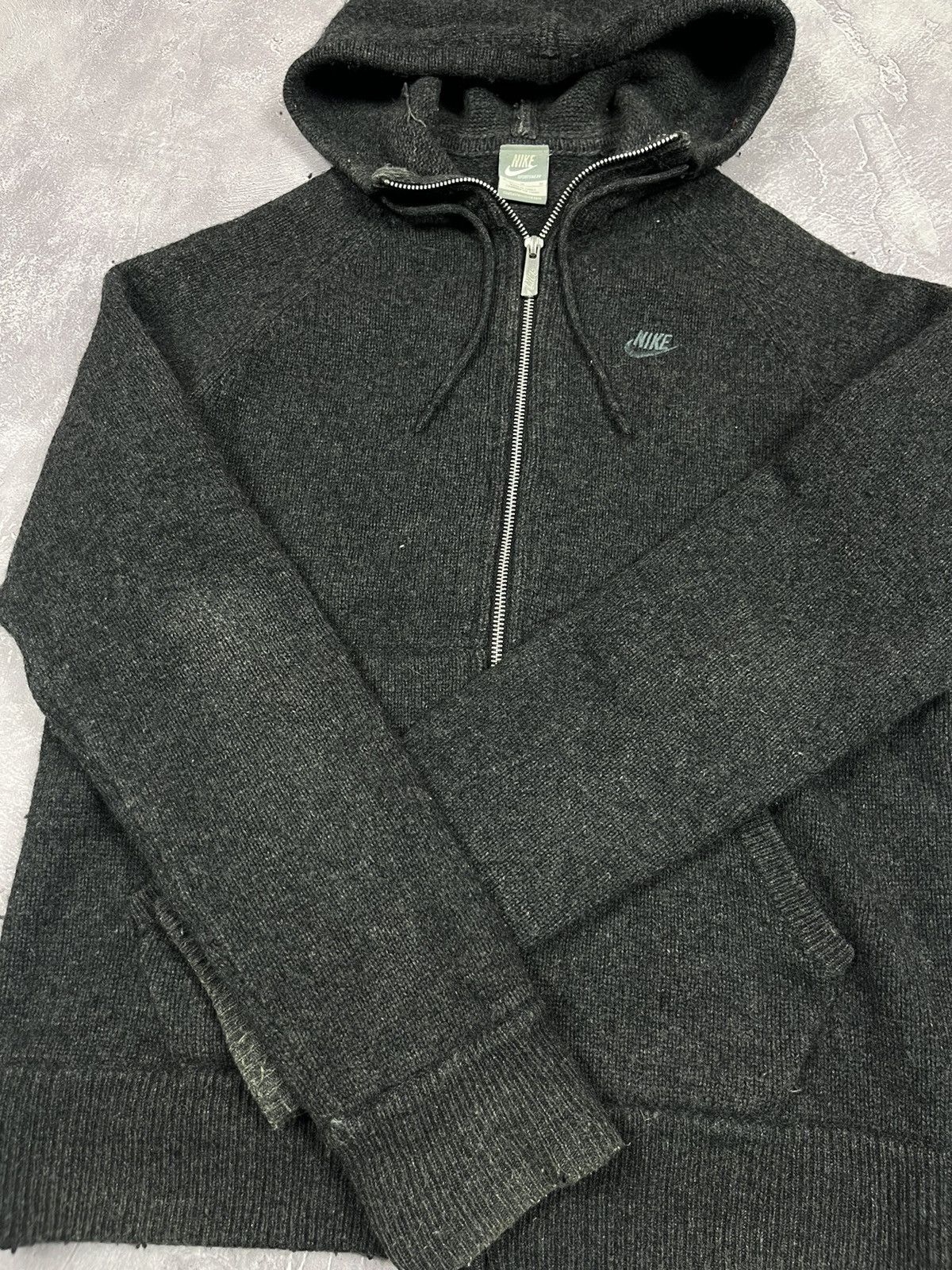 Nike Vintage Nike Wool Grey Zip Hoodie Size M Size US M / EU 48-50 / 2 - 5 Thumbnail