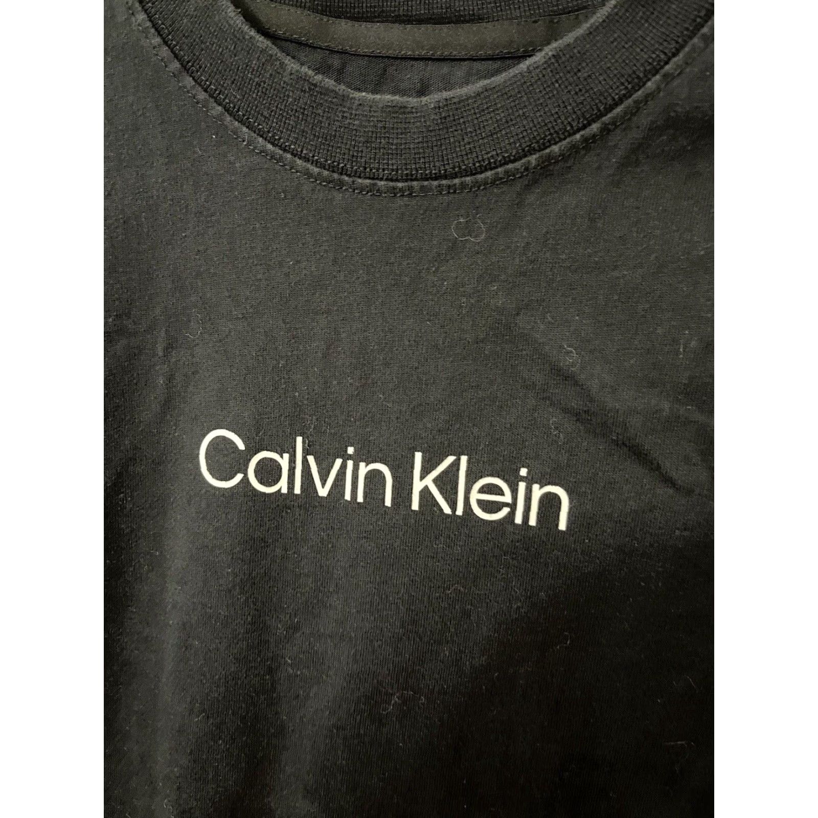 Calvin Klein Calvin Klein Mens Relaxed Fit Chest Logo Long Sleeve T-Shirt Black XS Size US XS / EU 42 / 0 - 3 Thumbnail