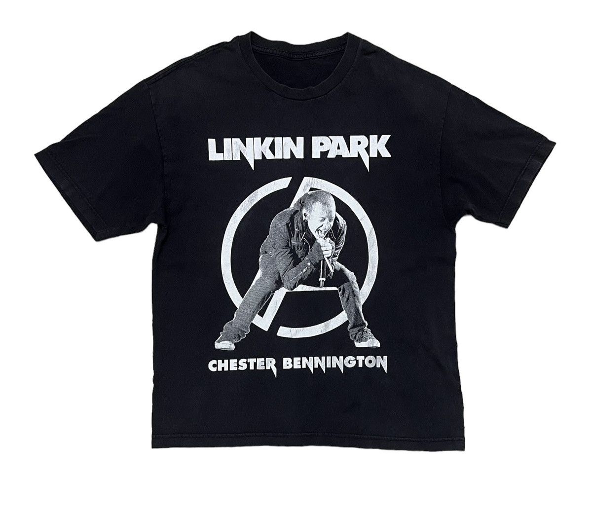 image of Linkin Park Chester Bennington Band Tee Shirt Vintage X Rare in Black, Men's (Size Large)