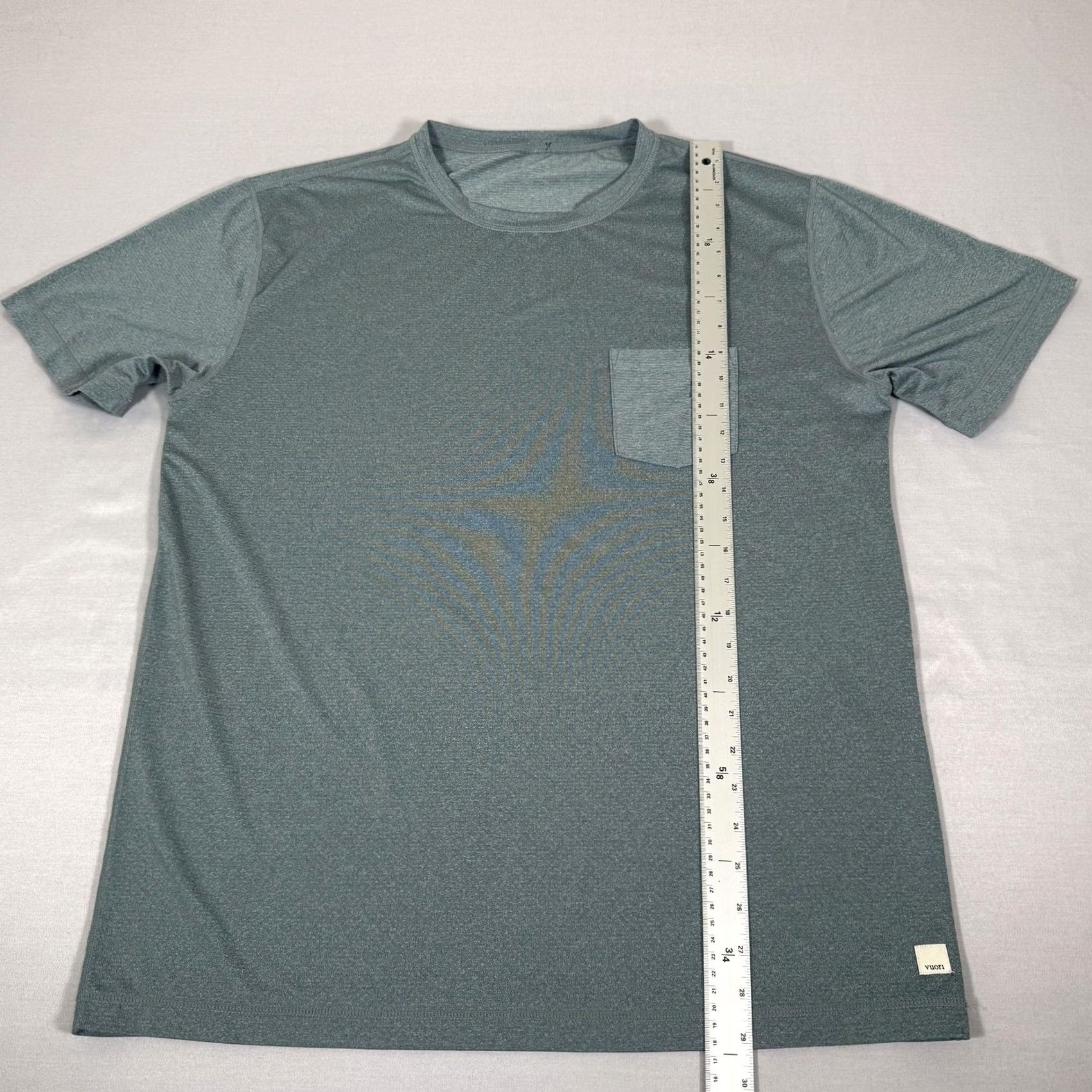 Vuori Vuori Shirt Mens XL Blue Tradewind Performance Pocket Lightweight Gym Work Out Crew Neck Short Sleeve T-Shirt Breathable Size US XL / EU 56 / 4 - 5 Thumbnail