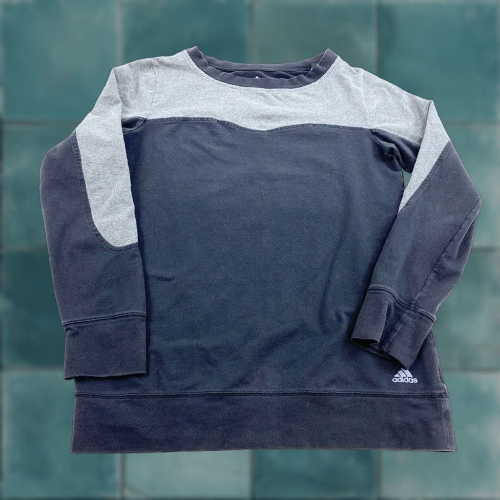 Adidas Adidas Sweatshirt Women’s M Grey Two Tones Color Block Size M / US 6-8 / IT 42-44 - 1 Thumbnail