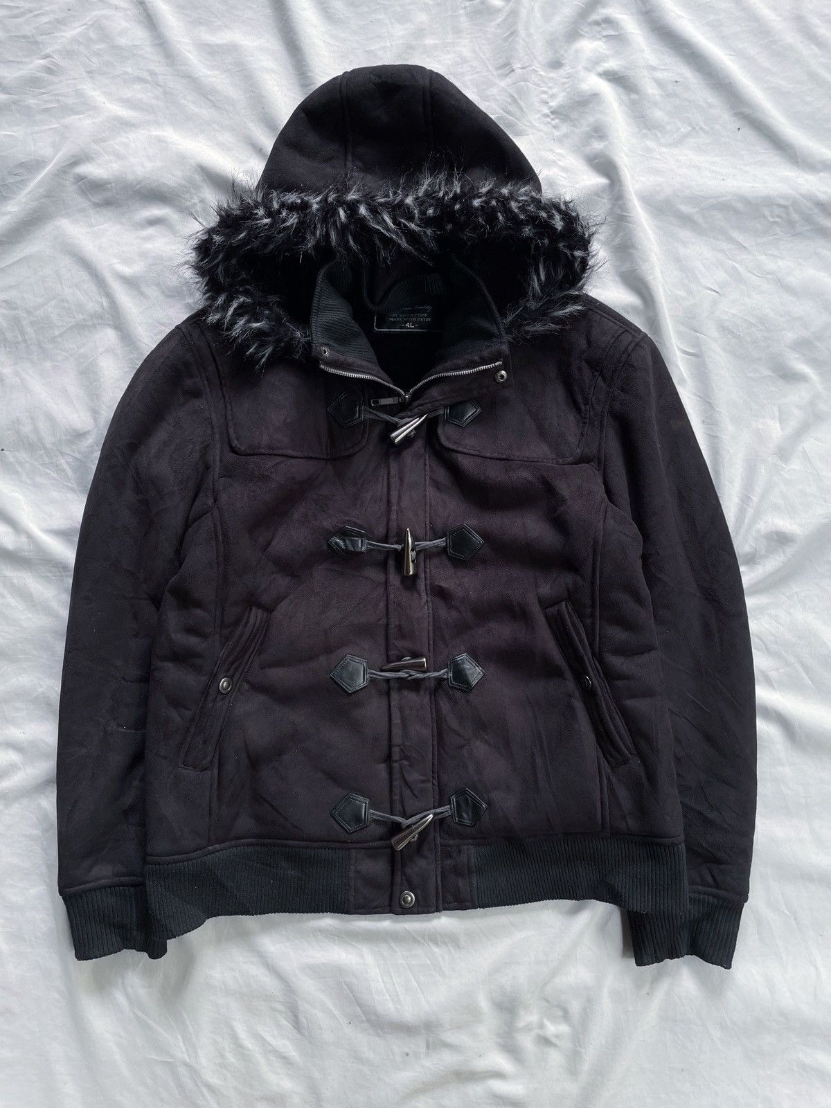 14th Addiction JAPANESE ROUSHATTE FAUX FUR ZIP JACKET Size US XL / EU 56 / 4 - 1 Thumbnail