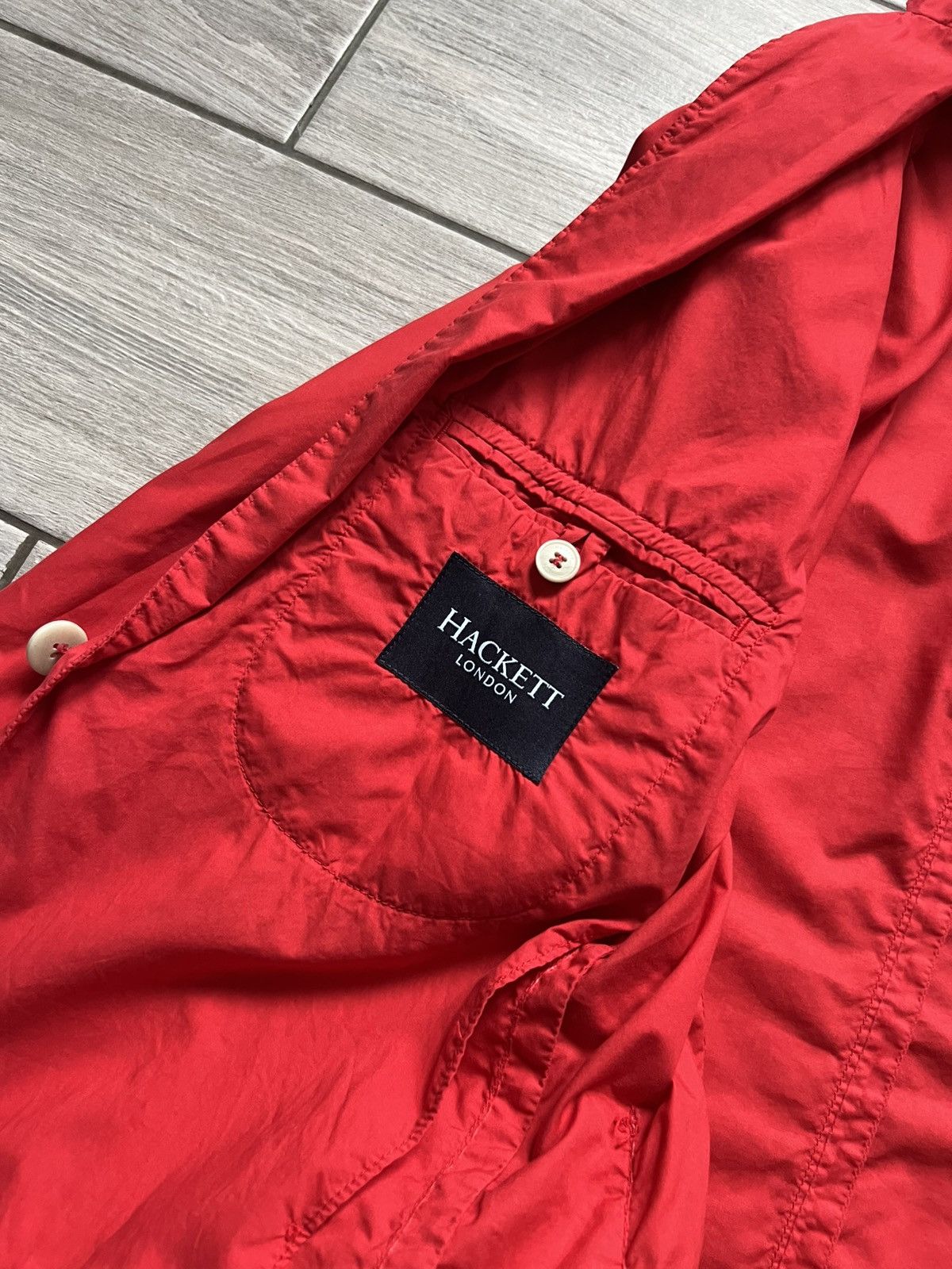 Hackett Hackett 100% Cotton Button Blazer Size 50R Size 50R - 7 Thumbnail