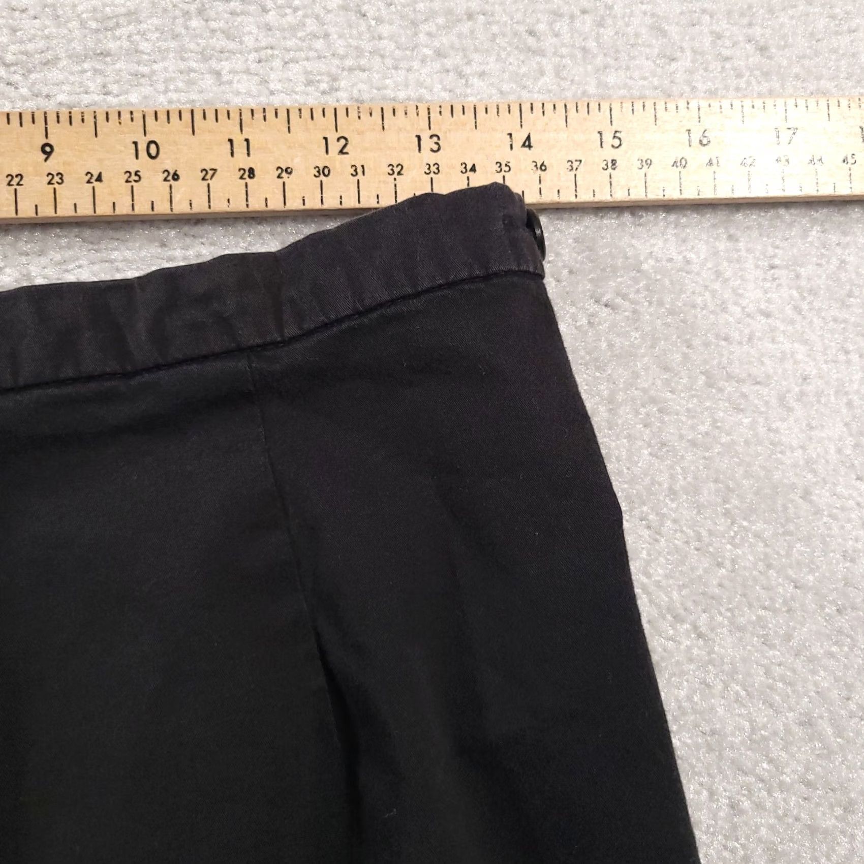Vintage VINTAGE Briggs Dress Pants Women's 12 Black Cropped Capri Side Zip Made in USA Size 34" / US 12 / IT 48 - 5 Thumbnail