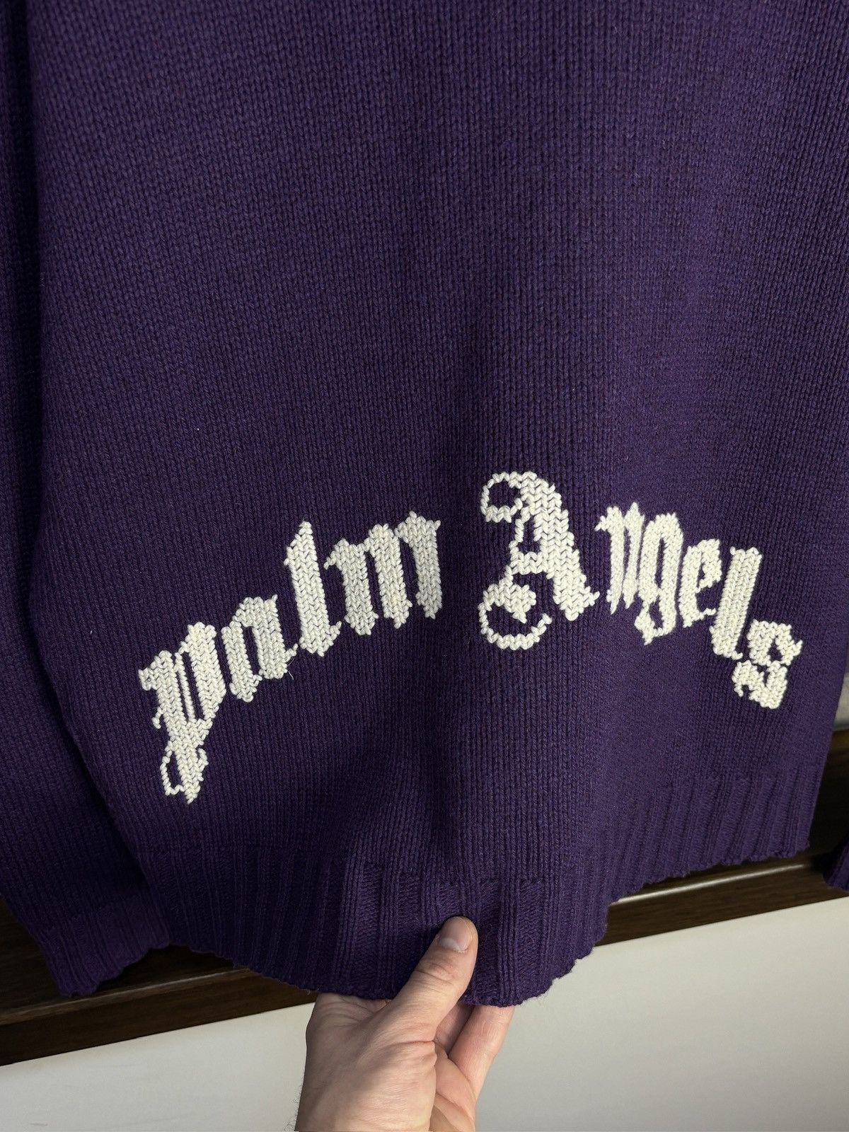 Palm Angels Palm Angels Knit Back Big Logo Sweater Hype Size US L / EU 52-54 / 3 - 7 Thumbnail