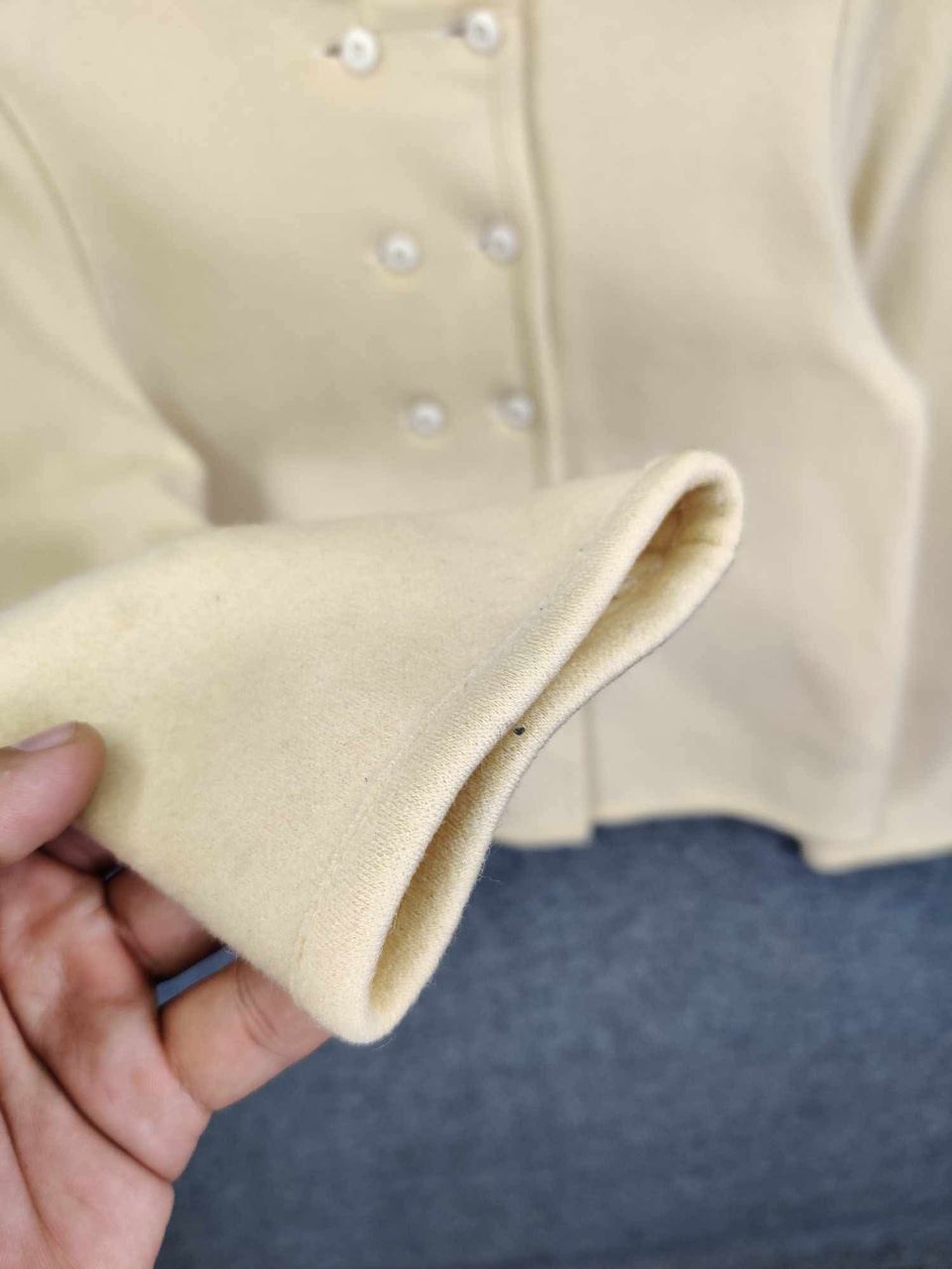 Comme des Garcons Vintage Comme Des Garcons Double Breasted Button Coat Size US M / EU 48-50 / 2 - 8 Thumbnail